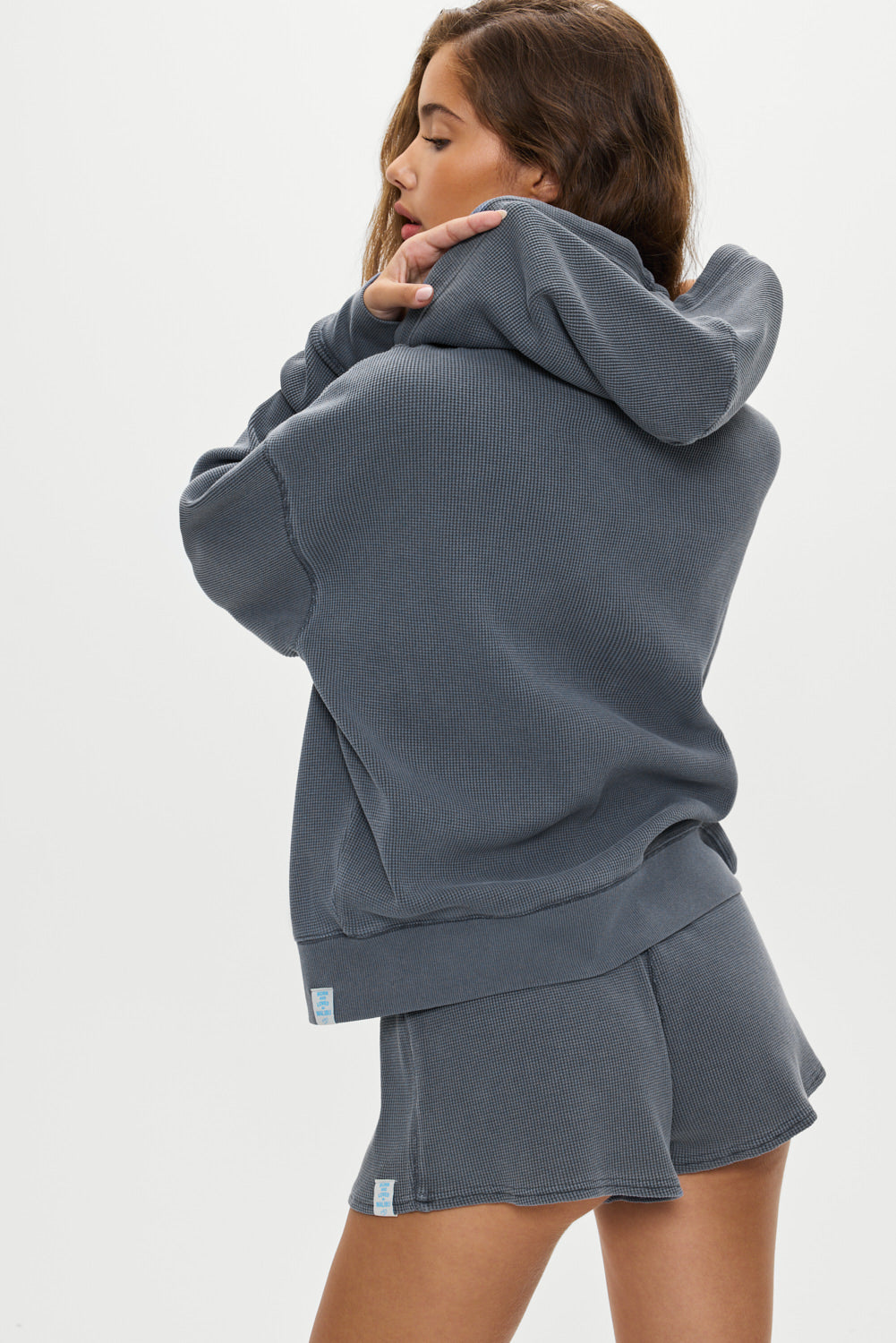 Weekend Thermal Hoodie  Shadow Blue