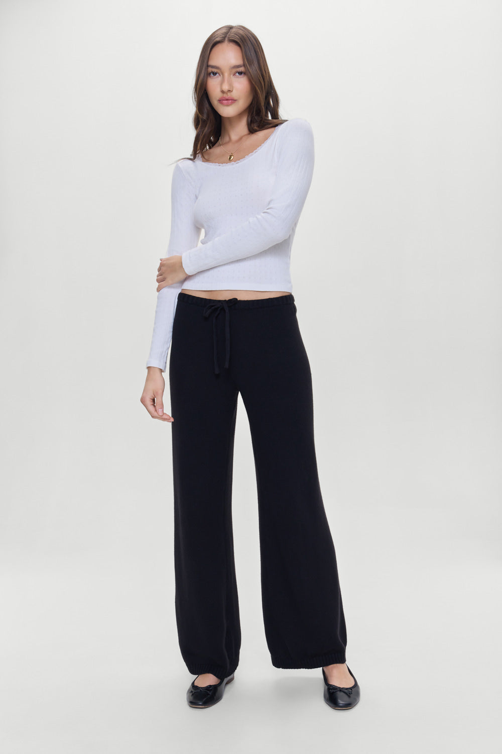 Wesley Knit Pants  Black