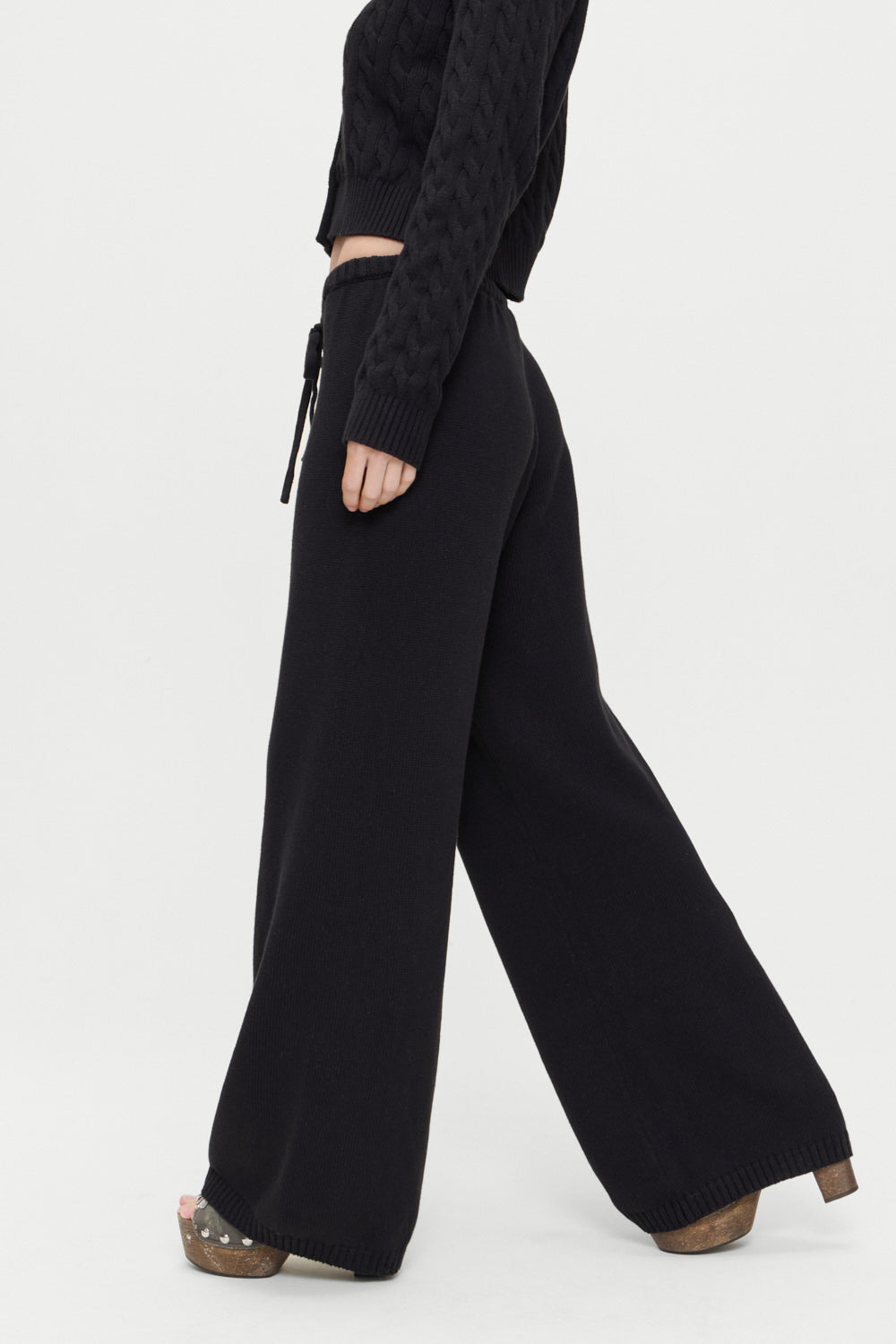 Wesley Knit Pants  Black