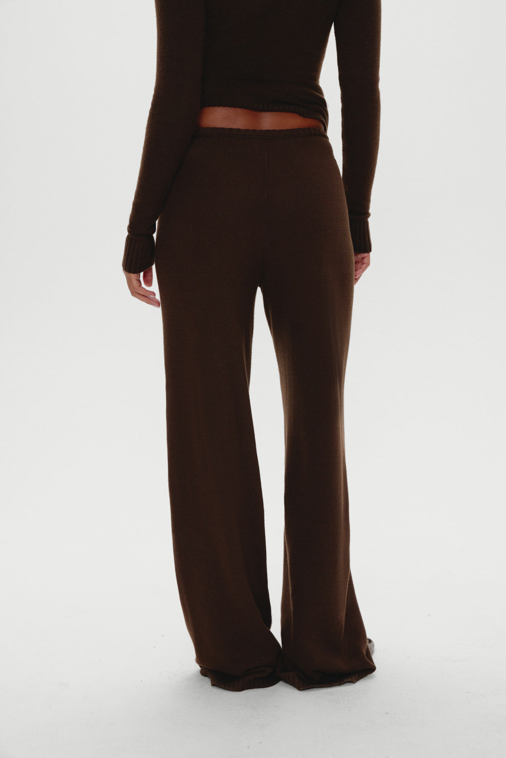 Wesley Knit Pants  Chocolate Brown