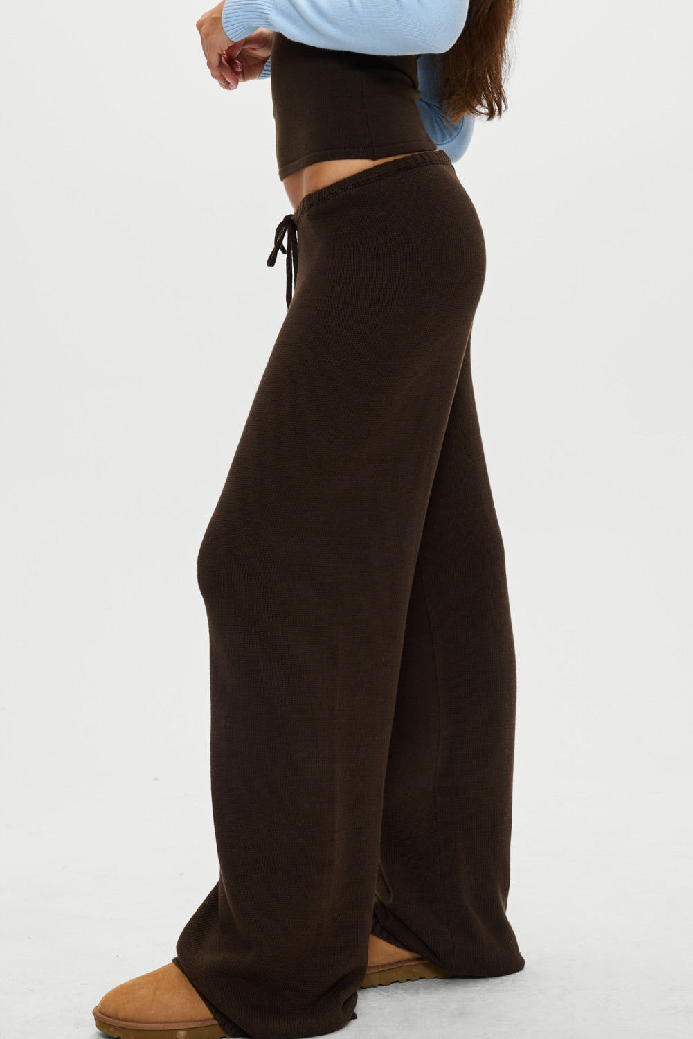 Wesley Knit Pants  Chocolate Brown