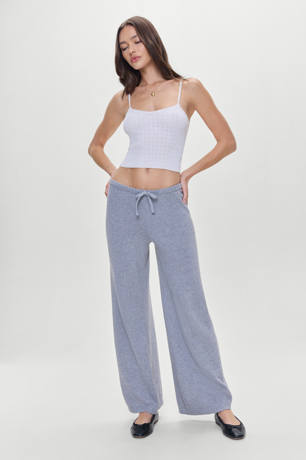 Wesley Knit Pants  Rain Cloud