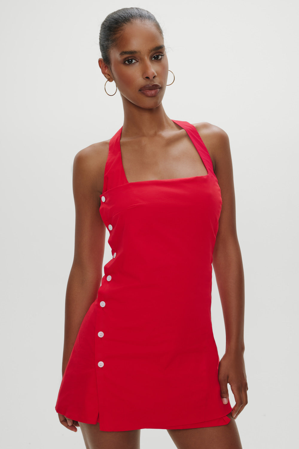 West Cotton Wrap Mini Dress West Cotton Wrap Mini Dress
