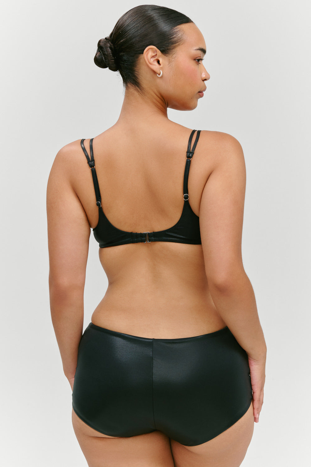 x KHY Zuma Metallic Swim Short  Black Chrome