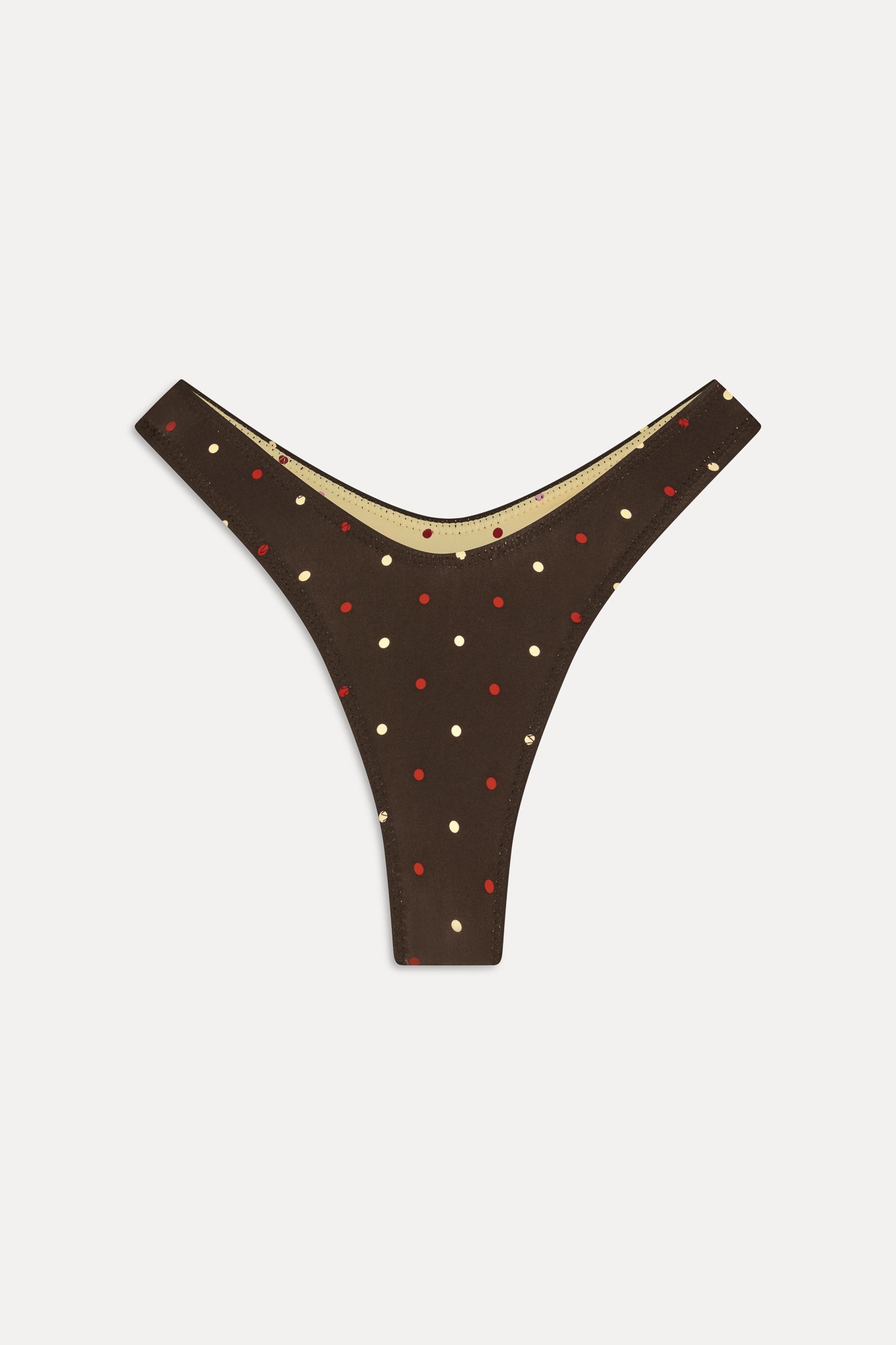 Full Moon Reversible Satin Bikini Bottom  Honey Bug