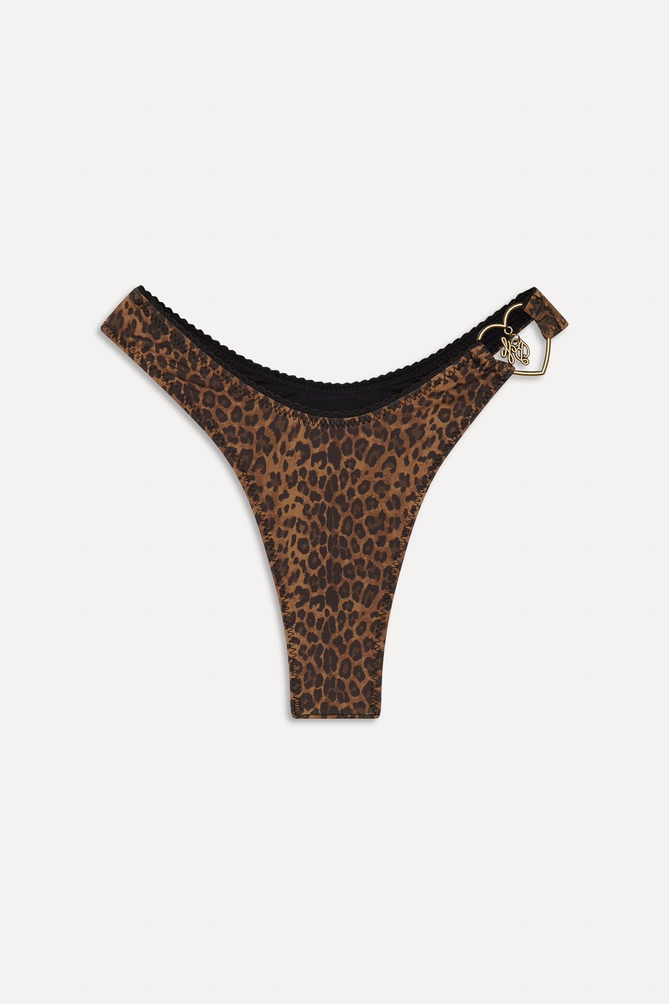 x BELLA HADID Full Moon Bikini Bottom  Lucky Leopard