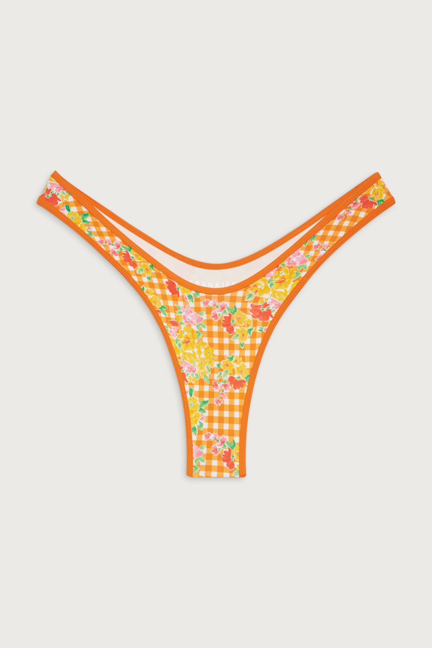 Full Moon Micro Bikini Bottom  Marigold Gingham