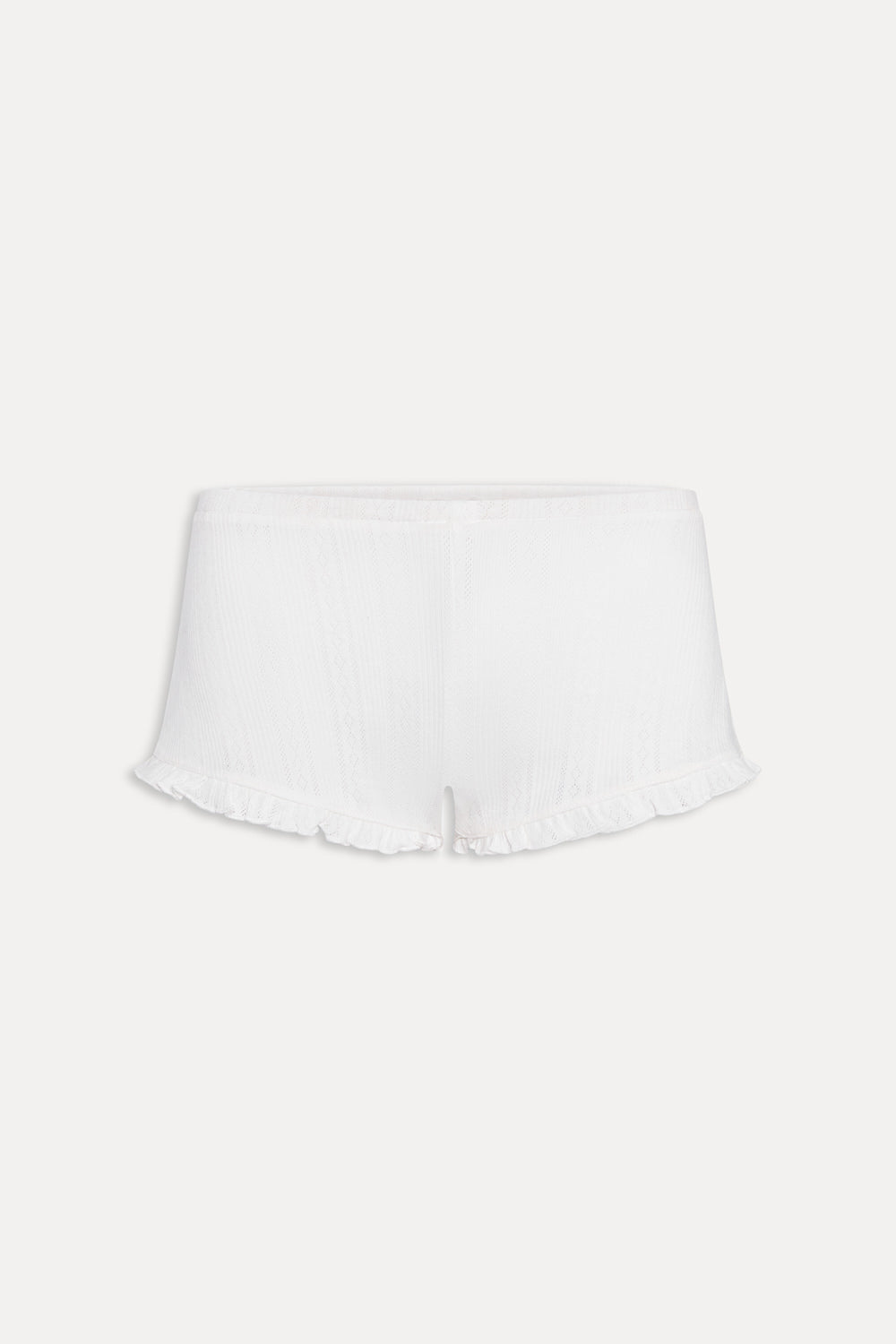 Game Day Pointelle Shorts  Feather Pen