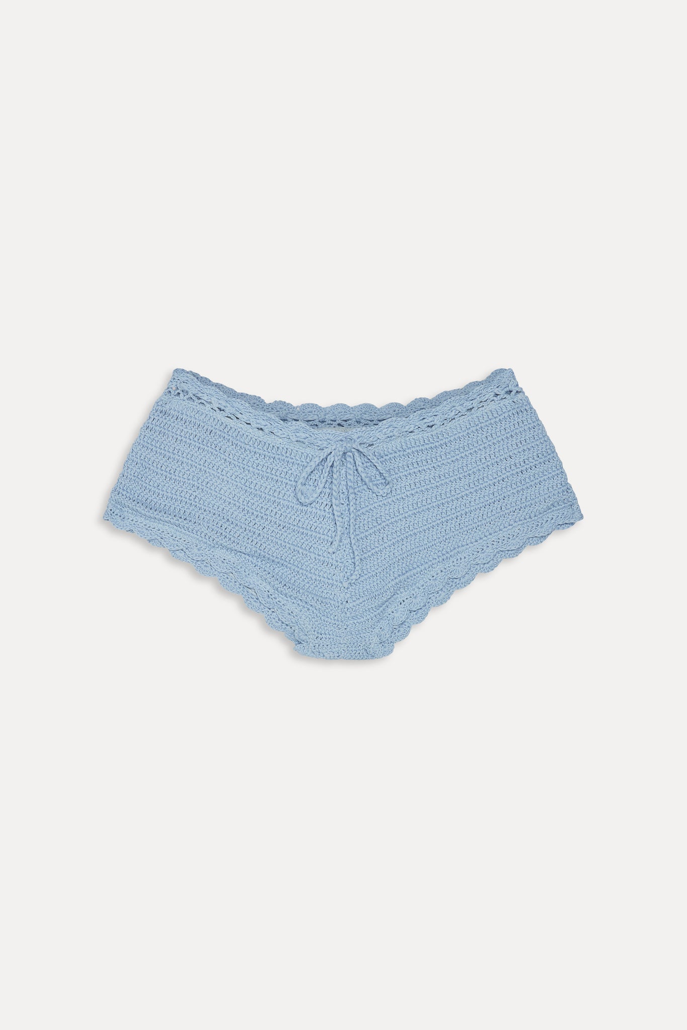 Genevieve Crochet Boy Shorts  Blue Jay
