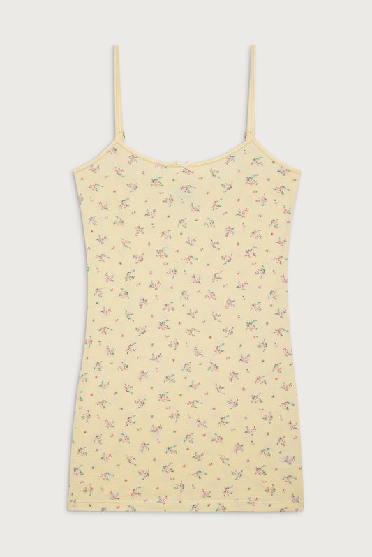 Gwen floral mini dress buttercup bouquet by Frankies Bikinis 