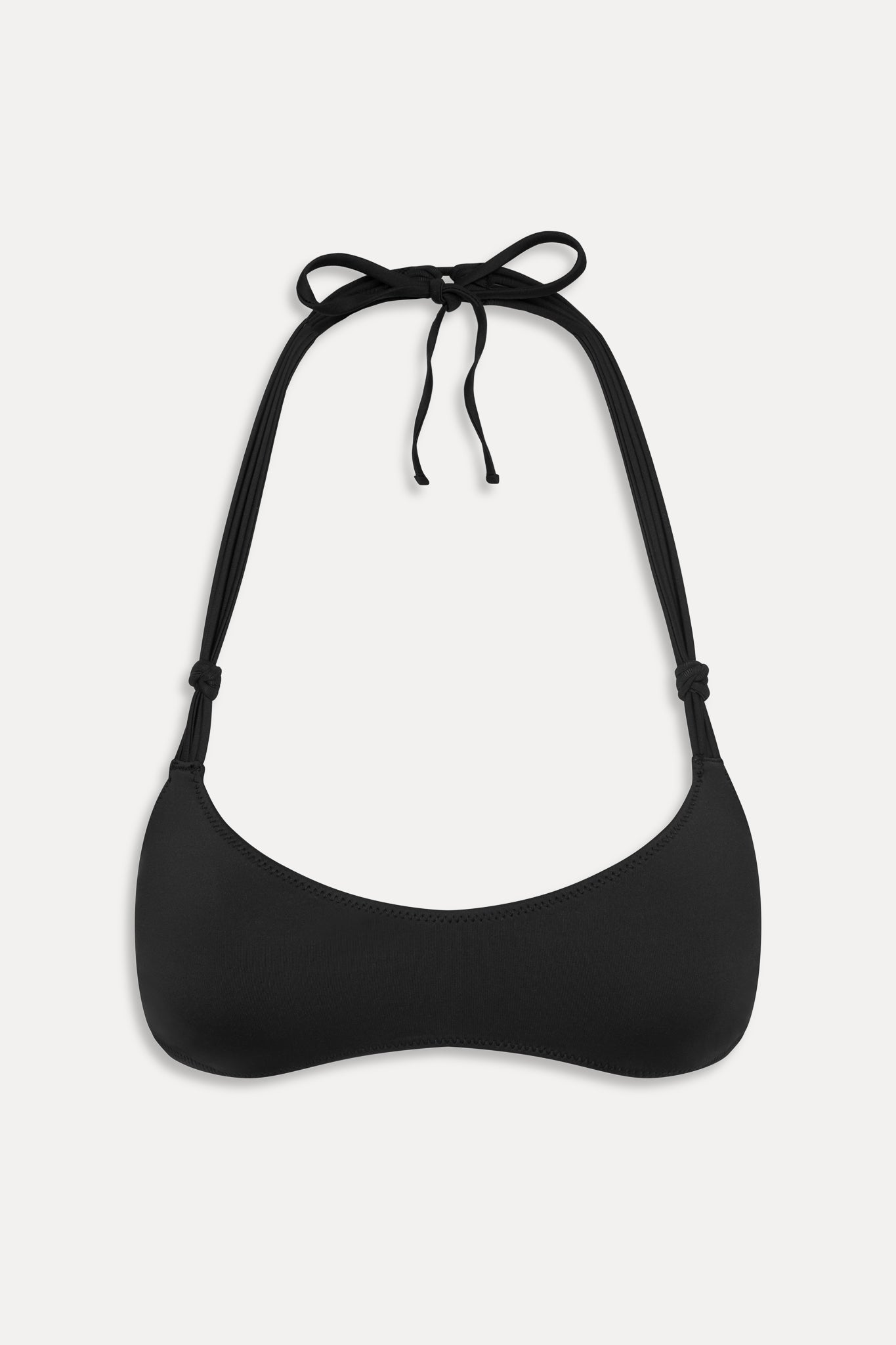x JENNIE Hana Halter Bikini Top  Black