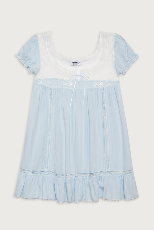 Harmony mini dress blue porcelain by Frankies Bikinis 