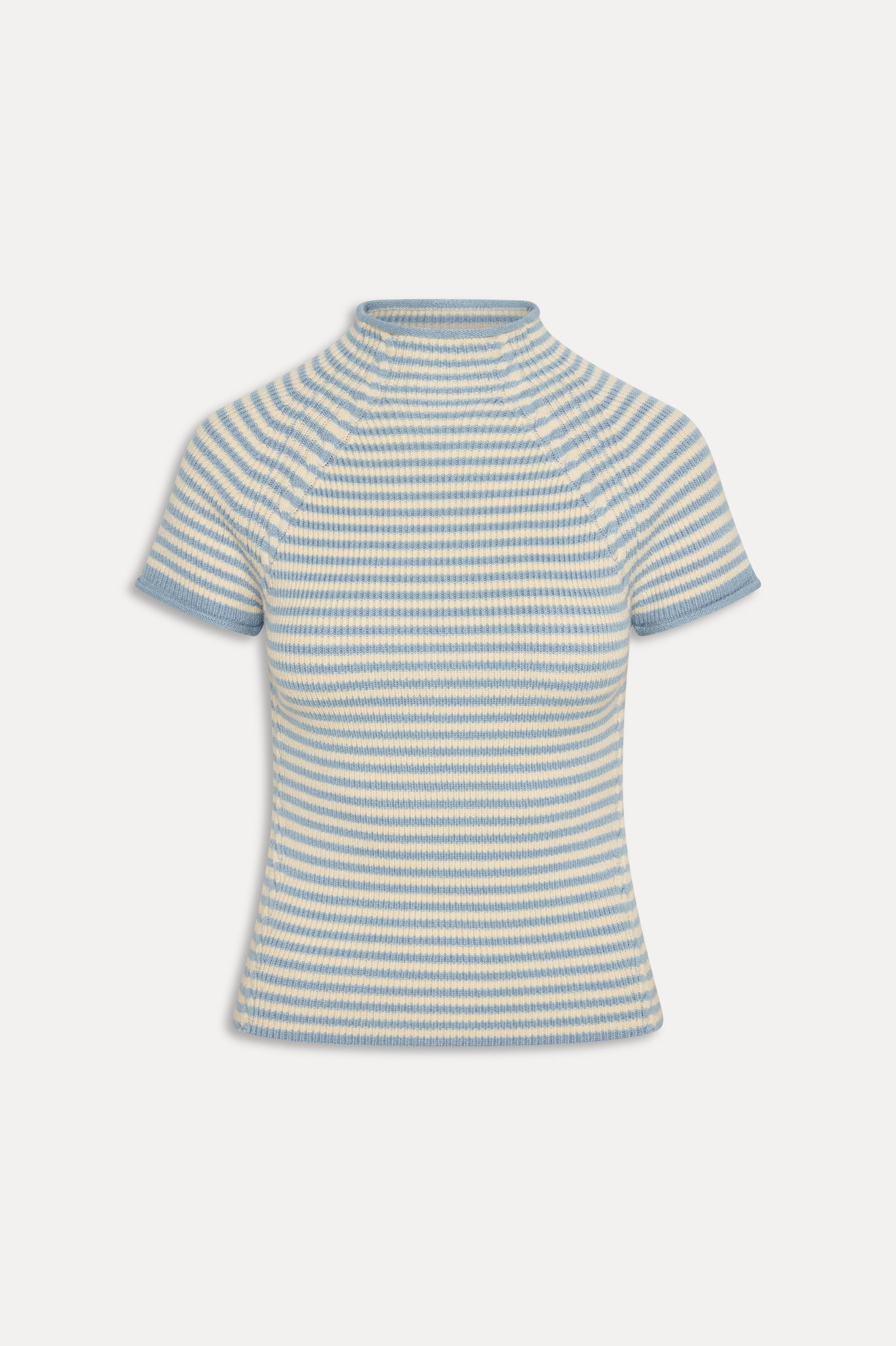 Harmony Cloud Knit Mockneck Top  Hazy Stripe