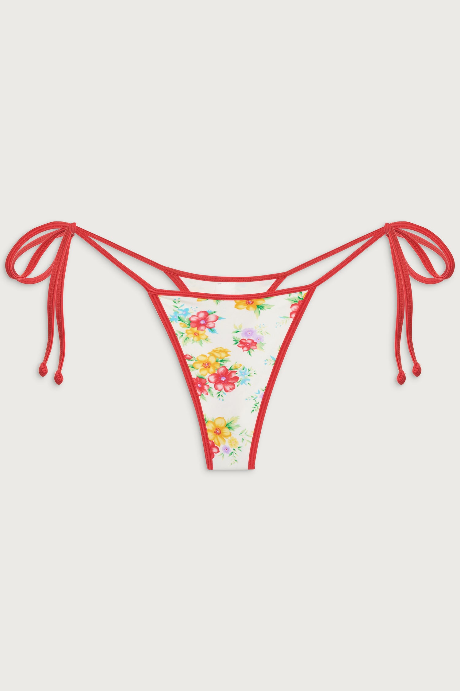Hazel Shine Skimpy Bikini Bottom - Sweet Hibiscus