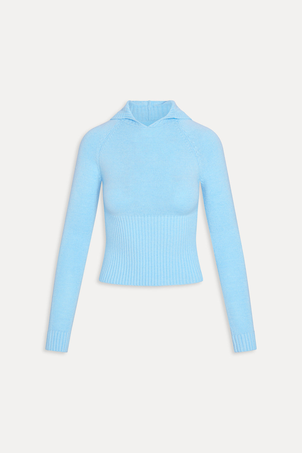 Hazel Knit Hoodie  Bubble Bath