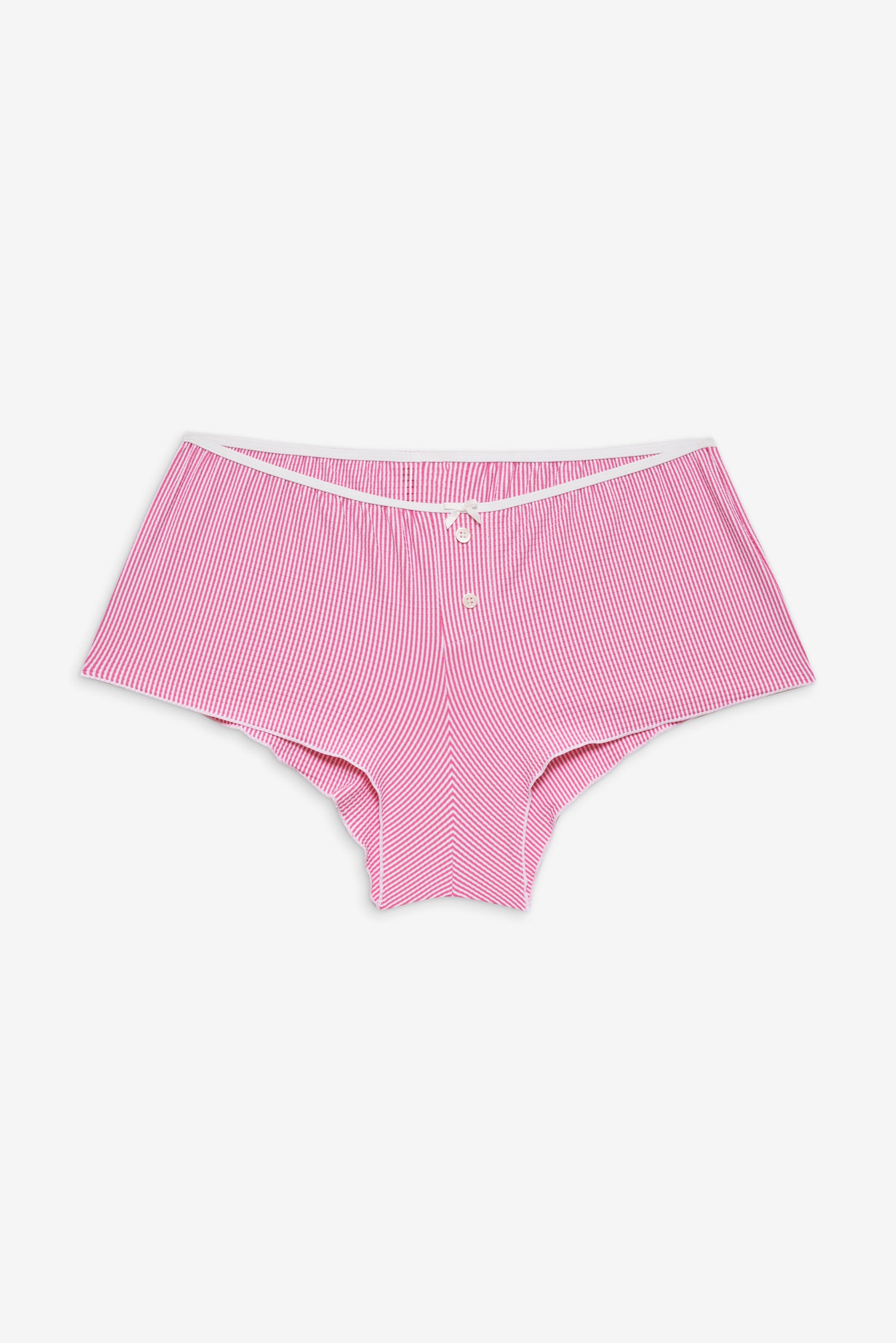 Indio Striped Booty Shorts  Pink Stripe