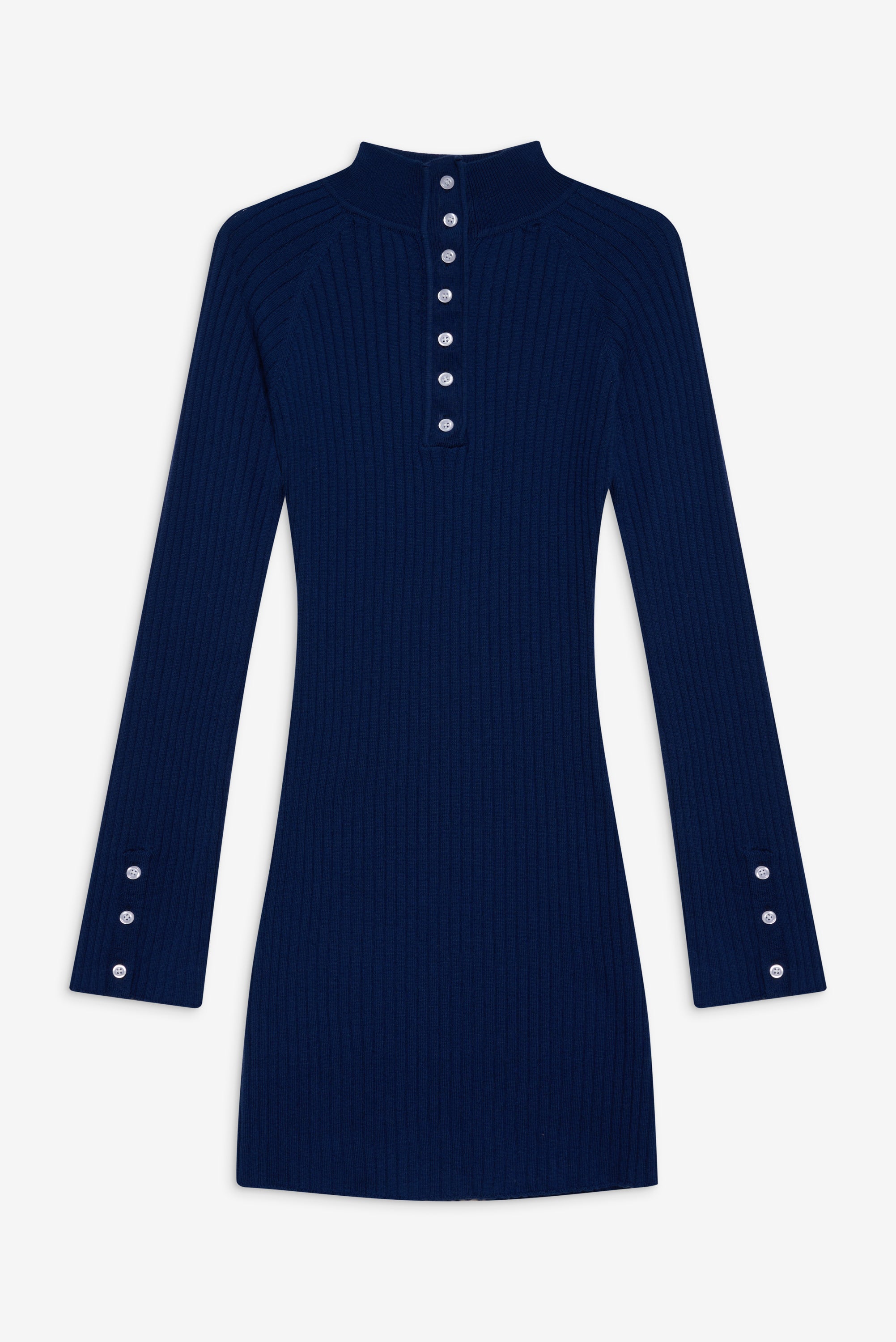 Isla Long Sleeve Mini Dress - Midnight Blue Midnight Blue / XL Isla Long Sleeve Mini Dress - Midnight Blue Midnight Blue / XL