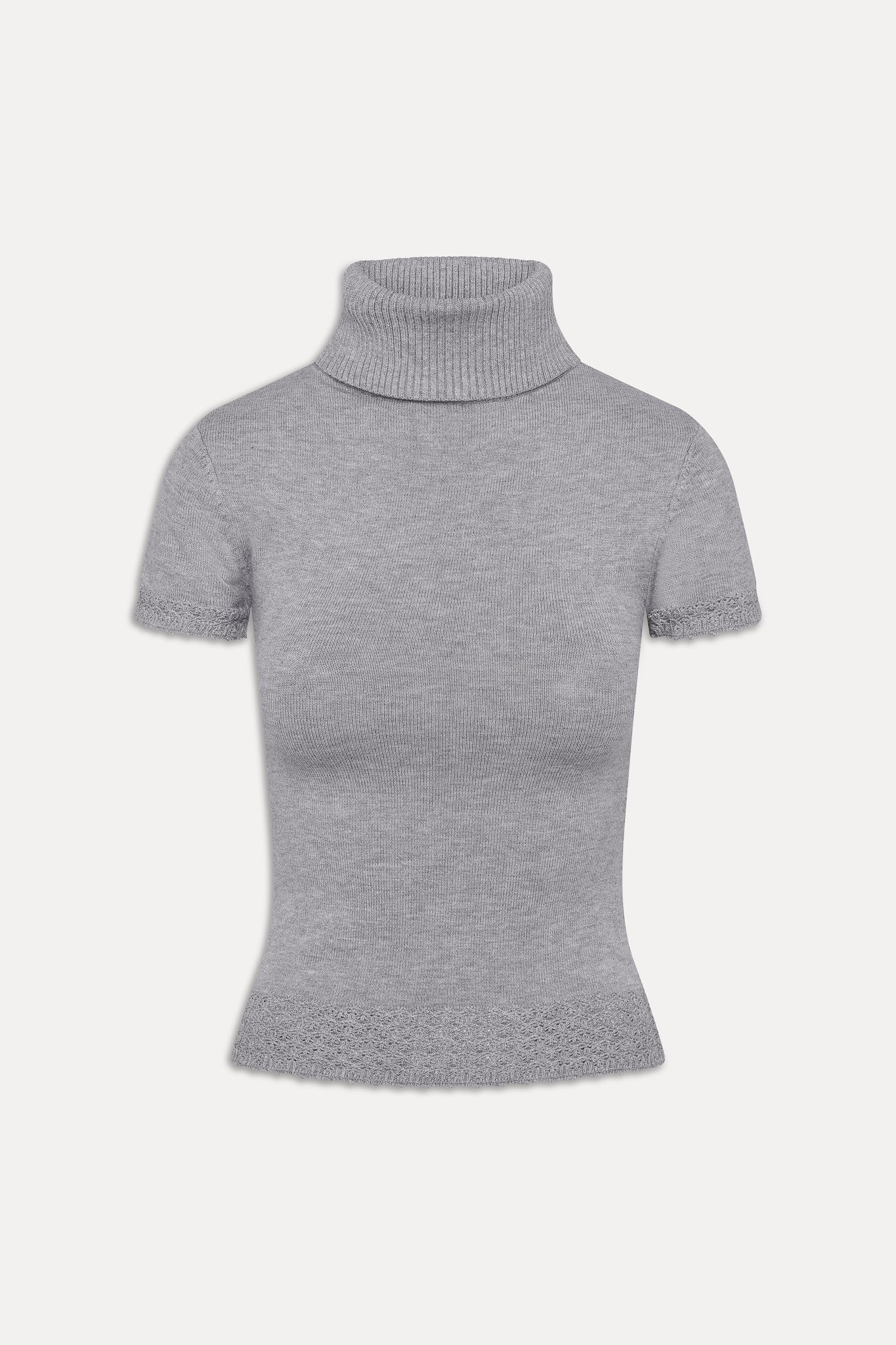 Jasmine Short Sleeve Turtleneck  Cloud Cover