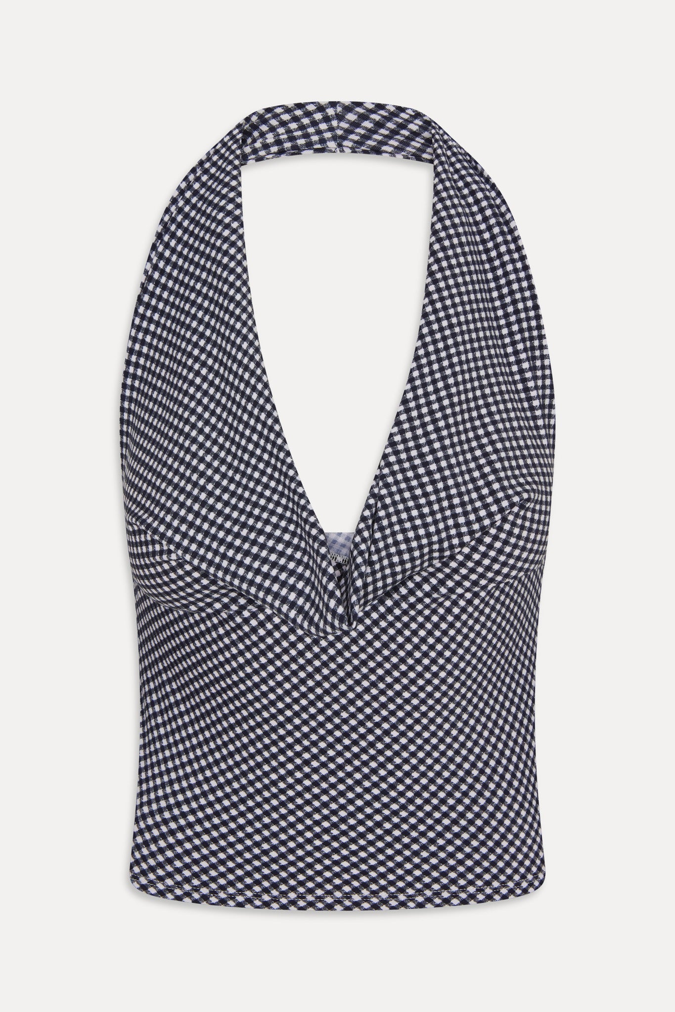 Jay Gingham Halter Top  Midnight Wishes