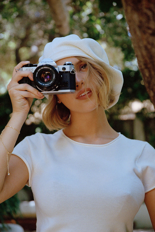 baylee knit tee vanilla by Frankies Bikinis 