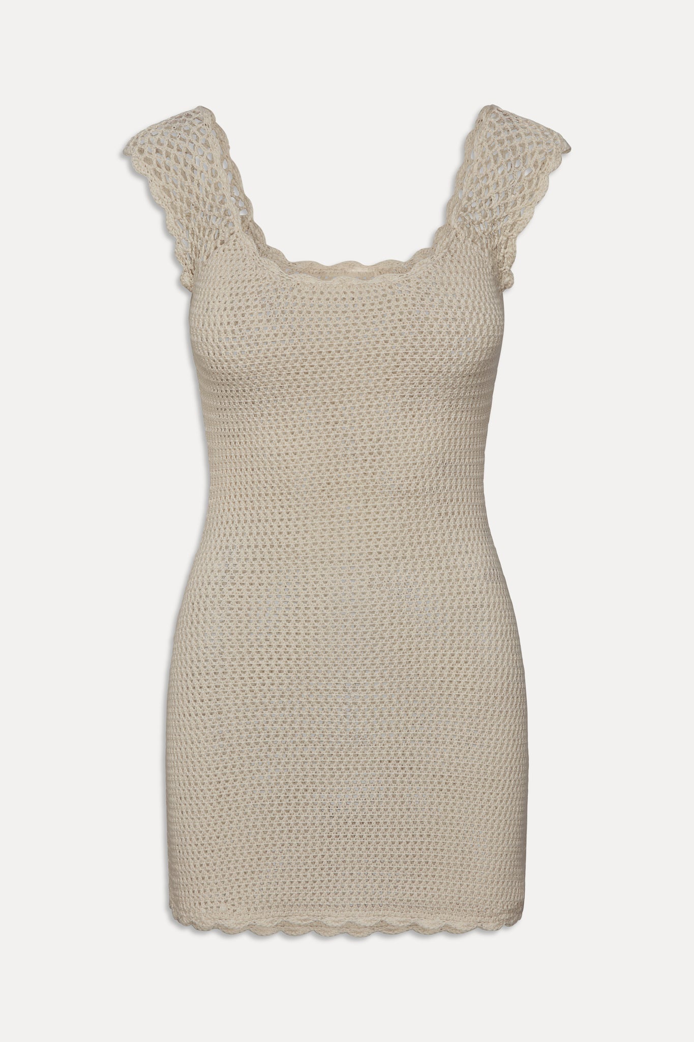 Kai Crochet Mini Dress - Sand Dollar