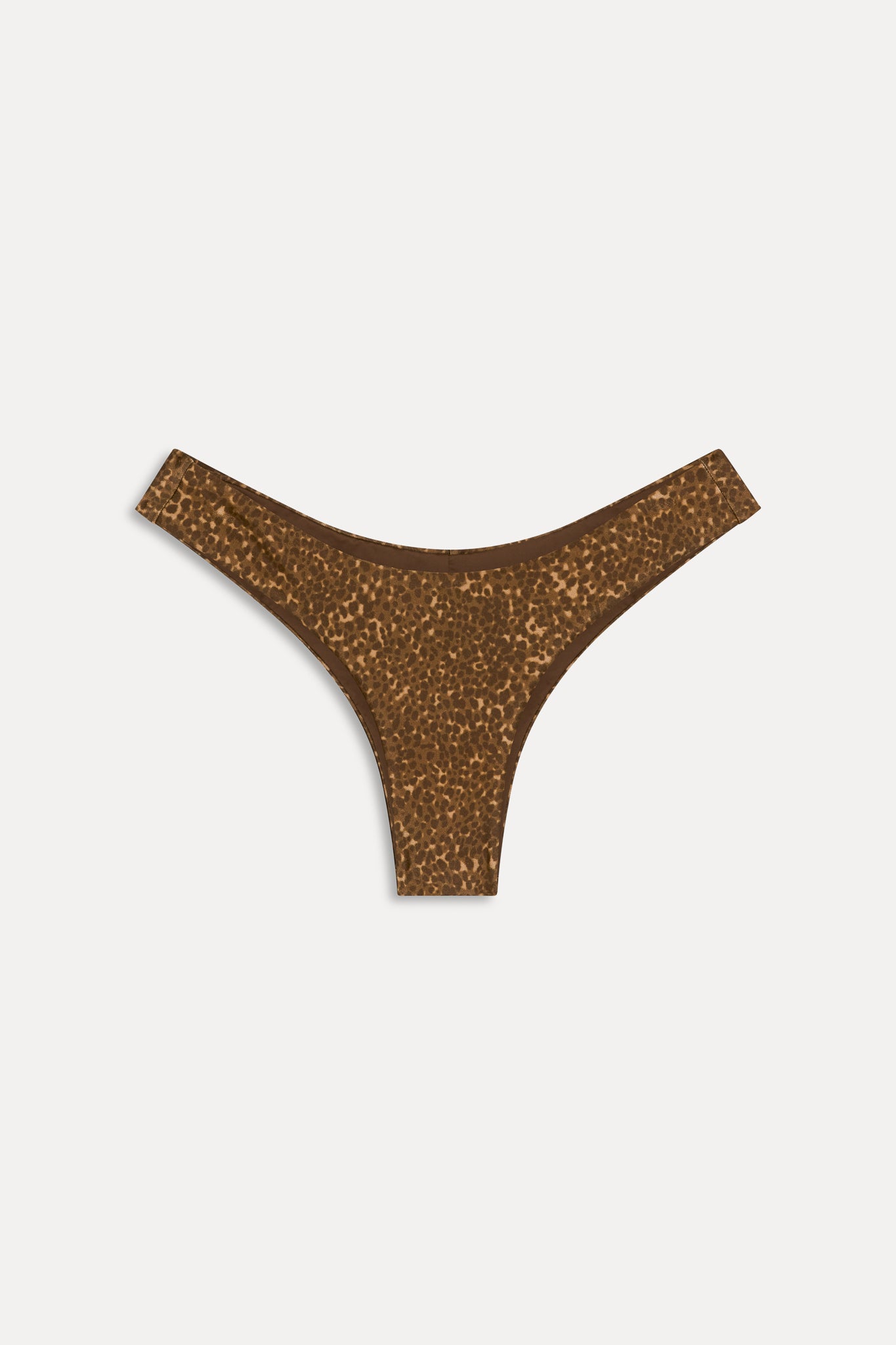 Katarina Satin Cheeky Bikini Bottom  Vintage Cheetah