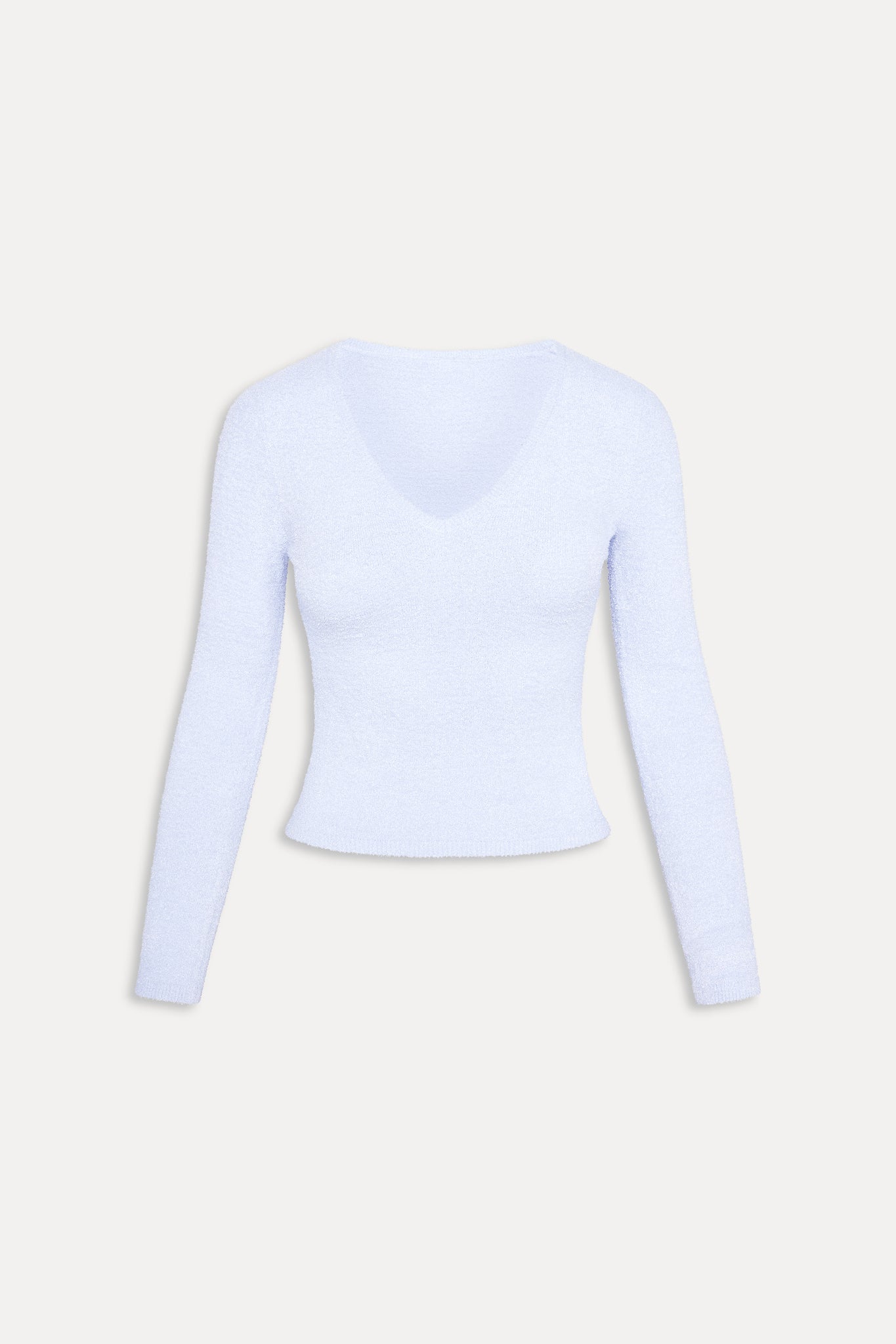x Barefoot Dreams Kit V Neck Sweater  Ocean Mist
