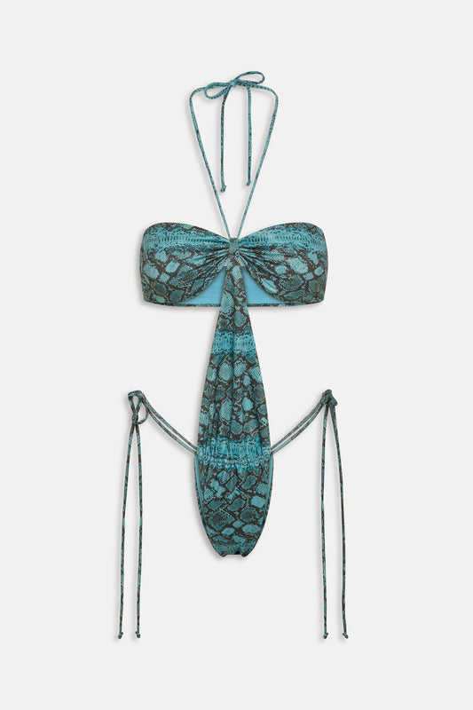 x KHY Kylie Foil One Piece - Cobra by Frankies Bikinis 
