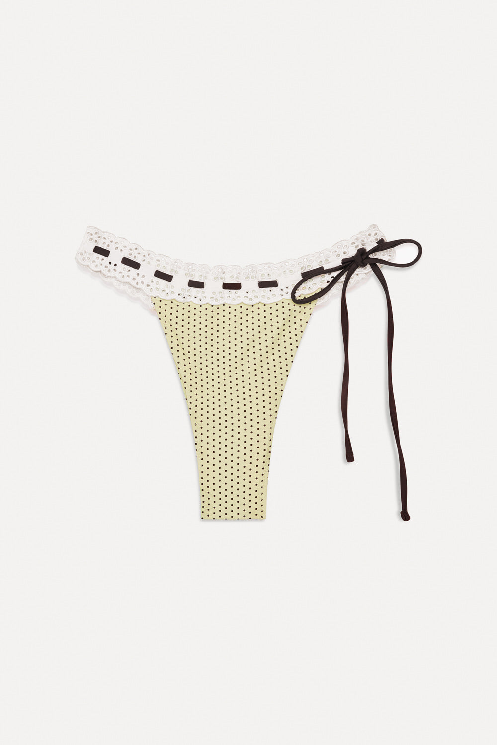 Lacey Micro Bikini Bottom  Lemon Dot