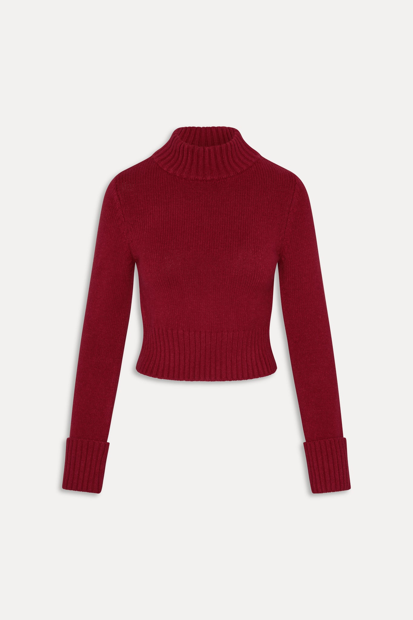 Laurel Knit Turtleneck Sweater  Rosewood