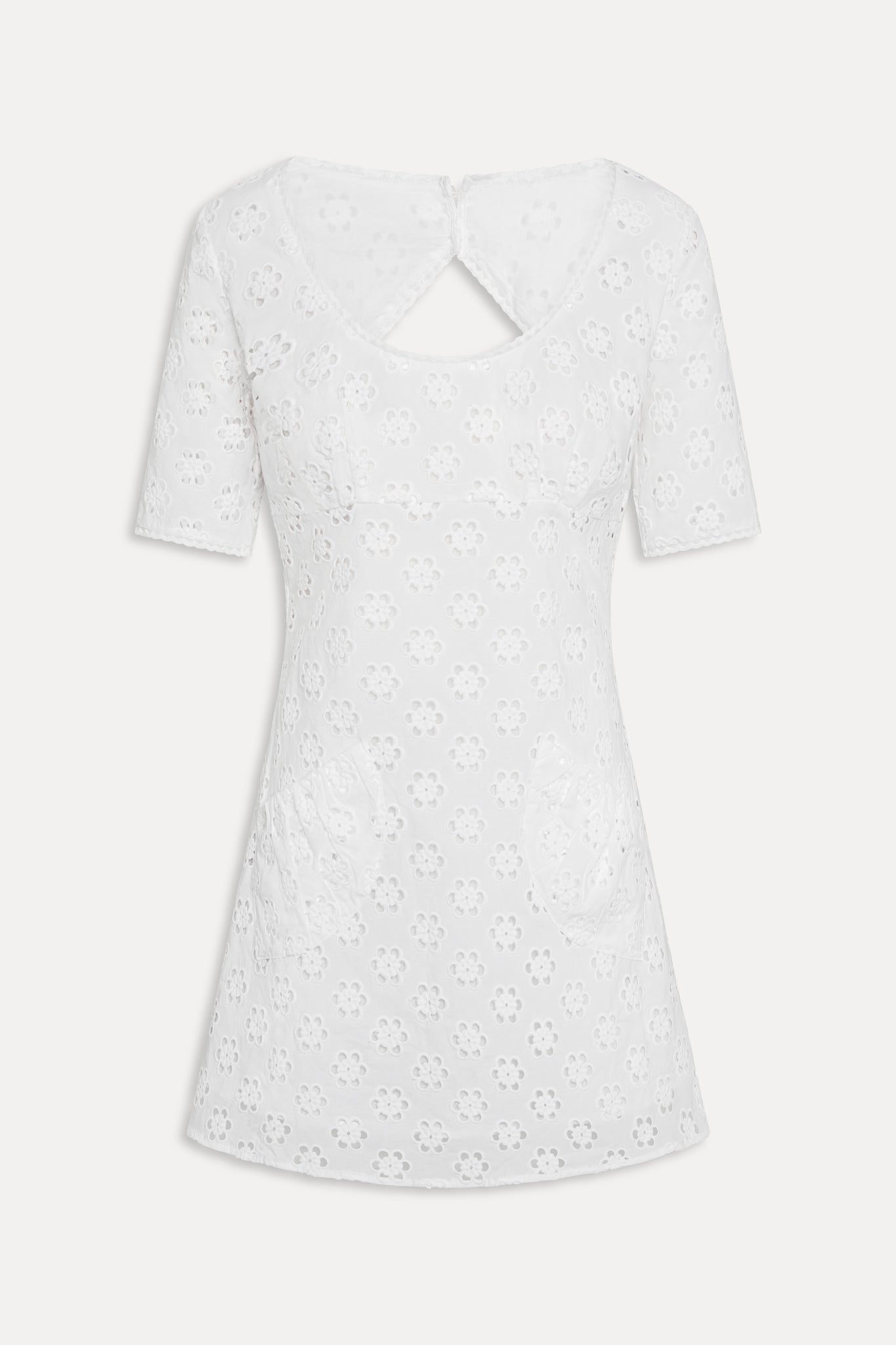x Devon Lee Carlson Lee Eyelet Mini Dress  Fluff
