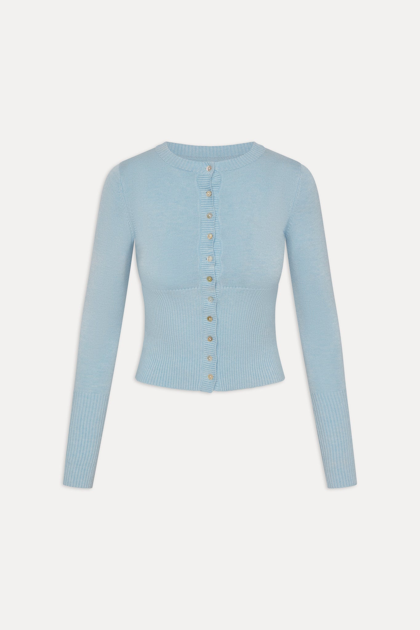 Lenon Button Up Knit Sweater - Daydream