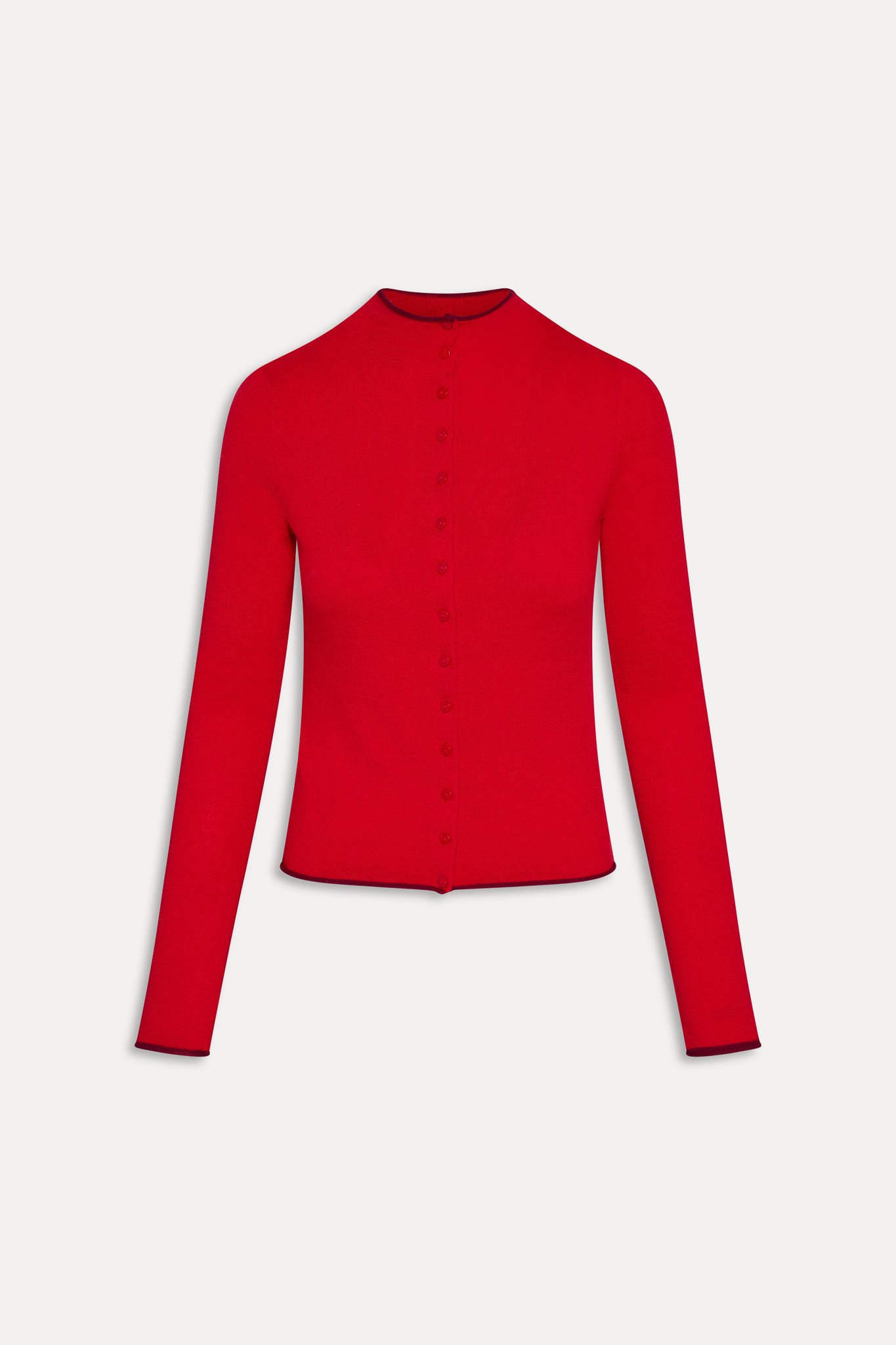 Leo Knit Button Up Cardigan  Ember