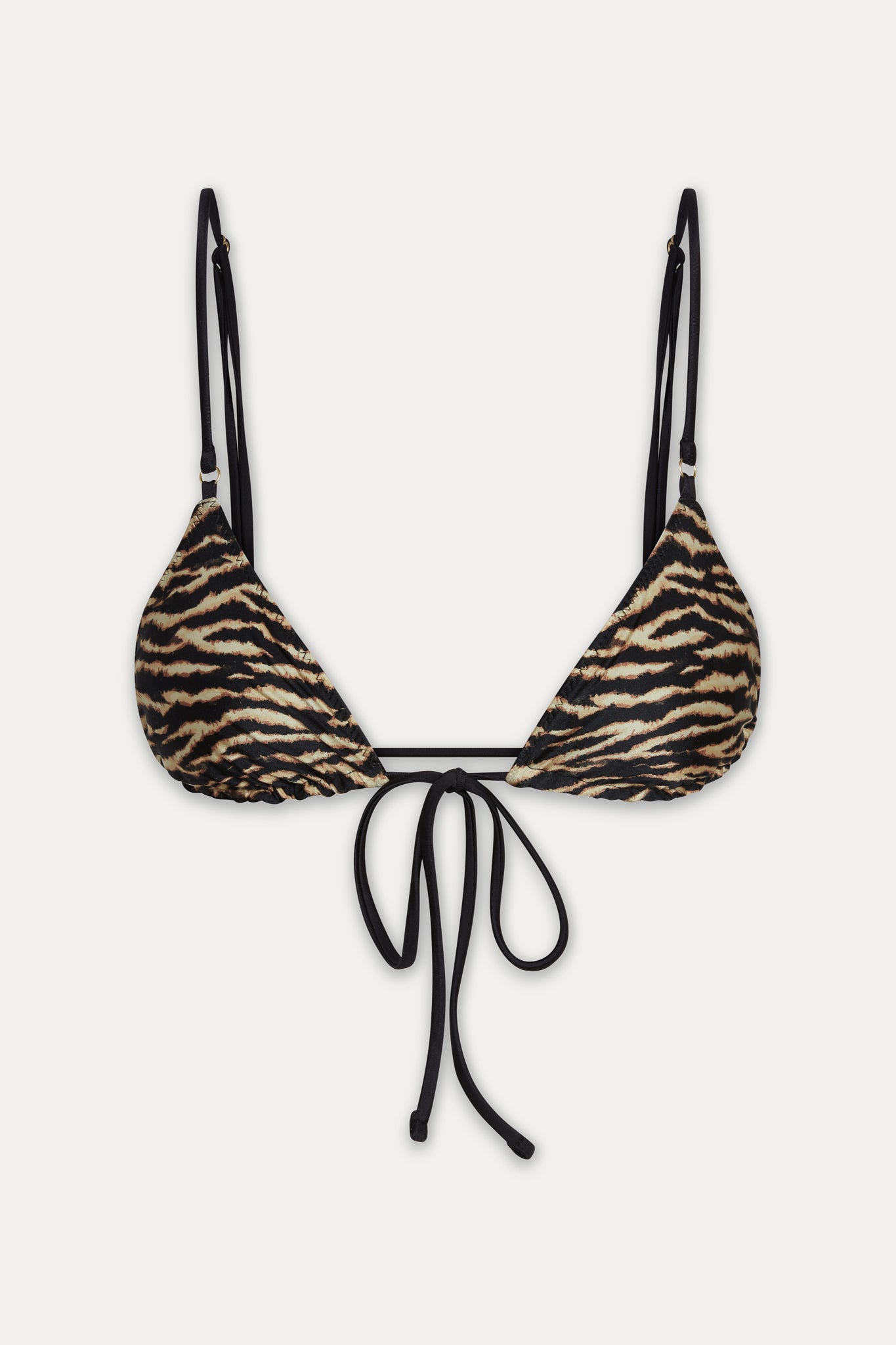 x Réalisation Par Lila Triangle Bikini Top - Vintage Tiger