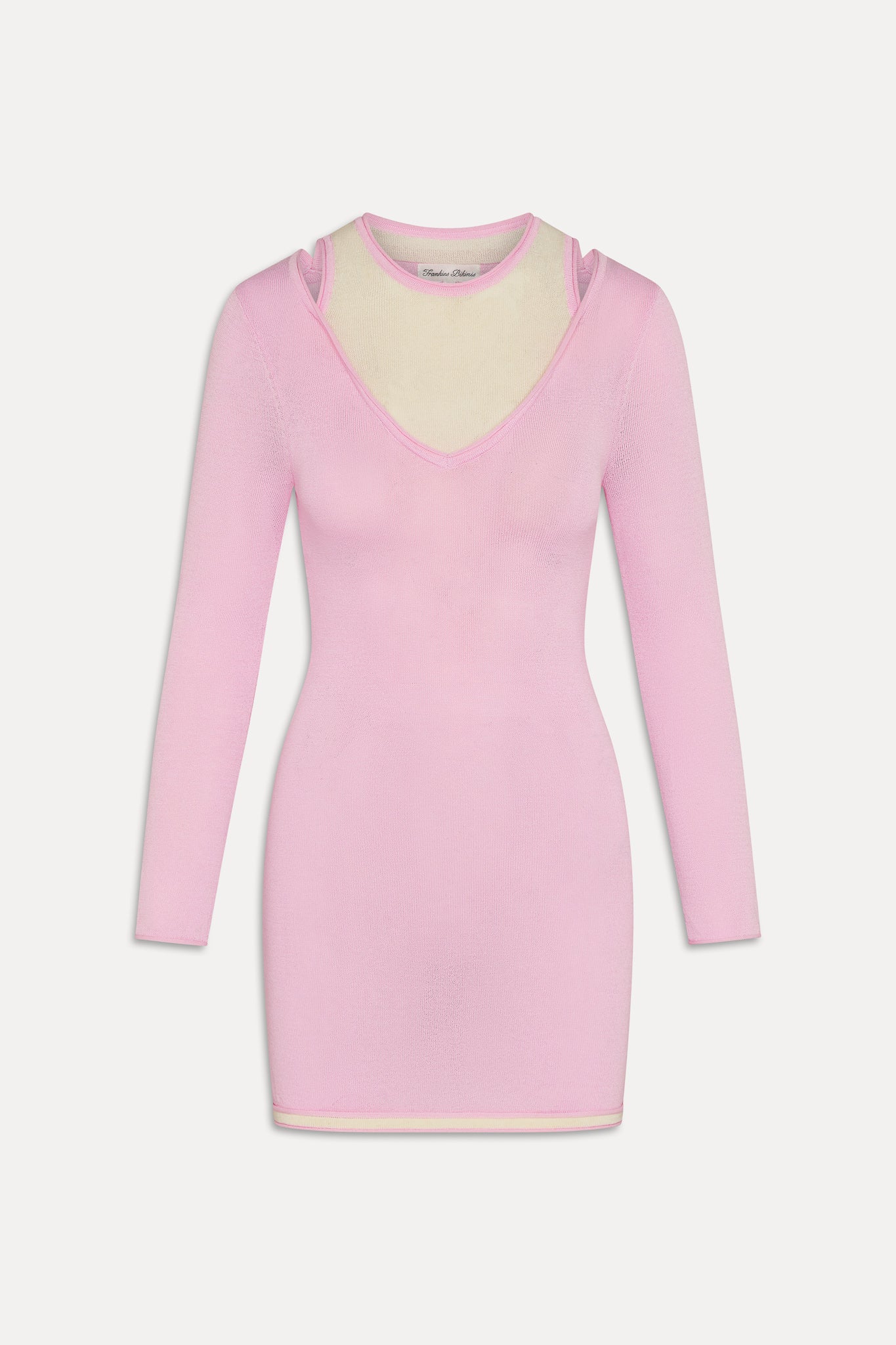 Logan Knit Mini Dress  Pink Cloud