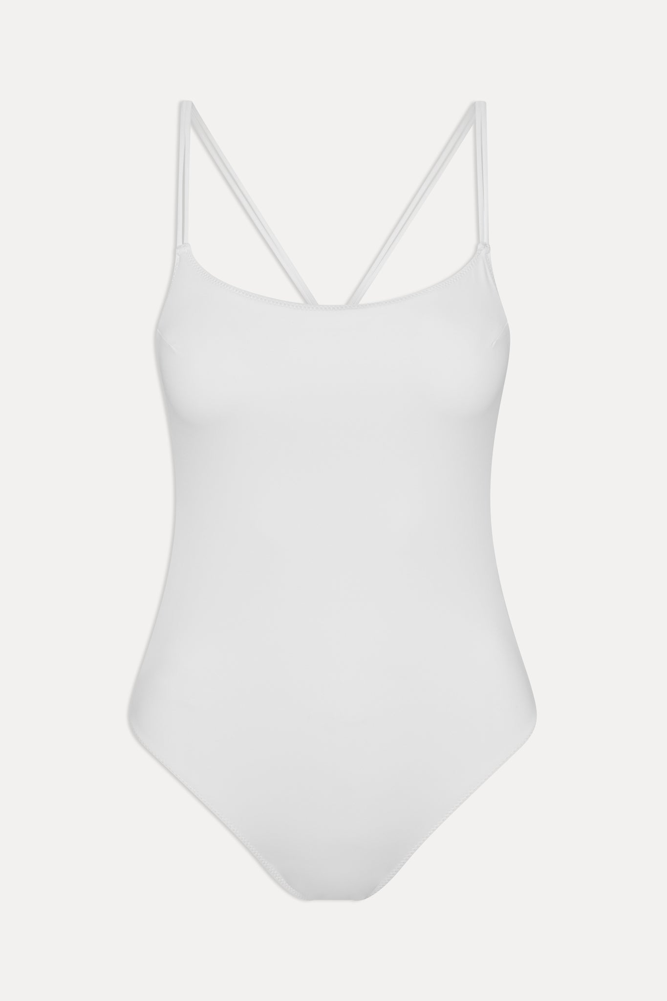 x JENNIE Lotus One Piece Swimsuit  Optic White