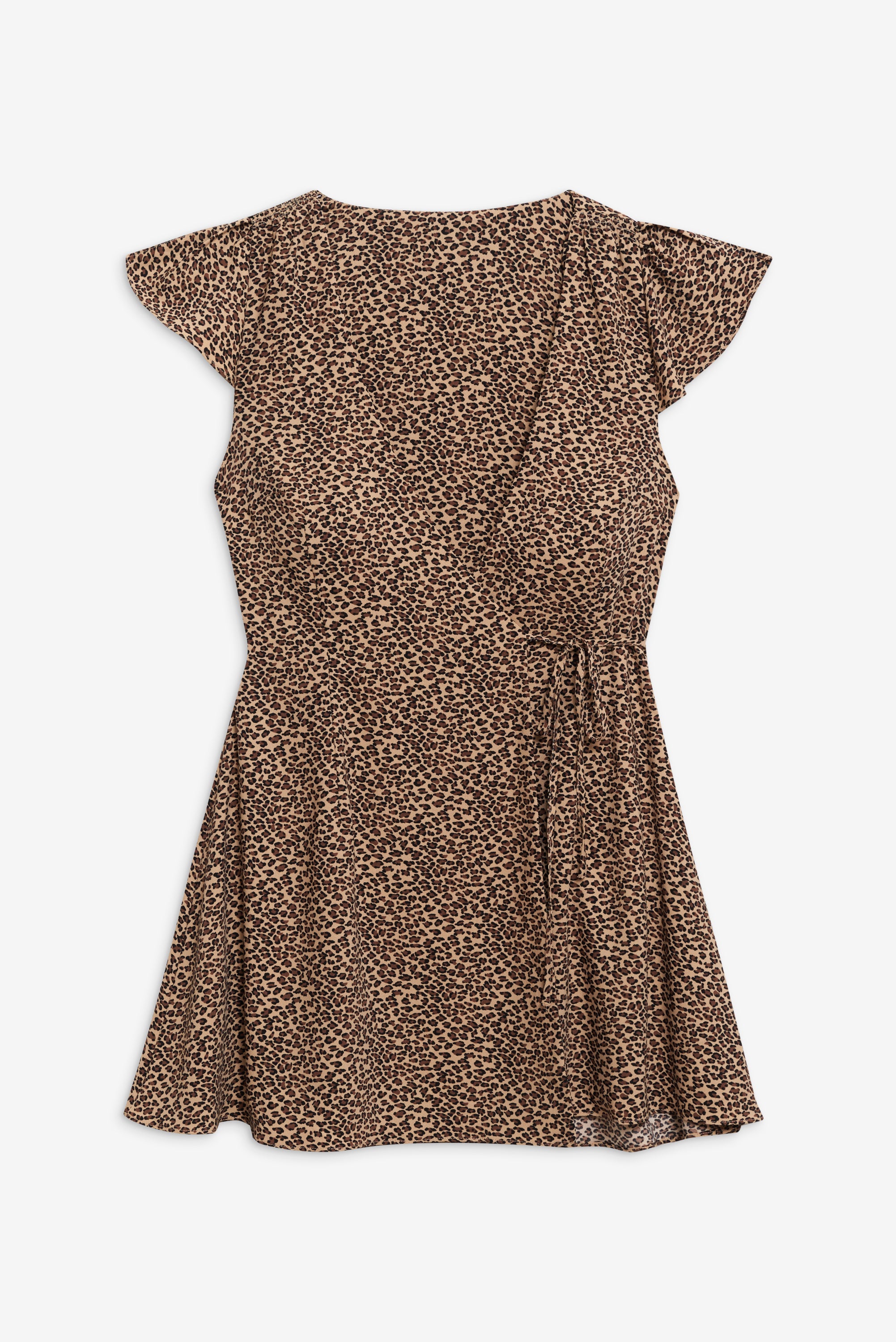 Lucy Wrap Mini Dress - Baby Leopard Lucy Wrap Mini Dress - Baby Leopard