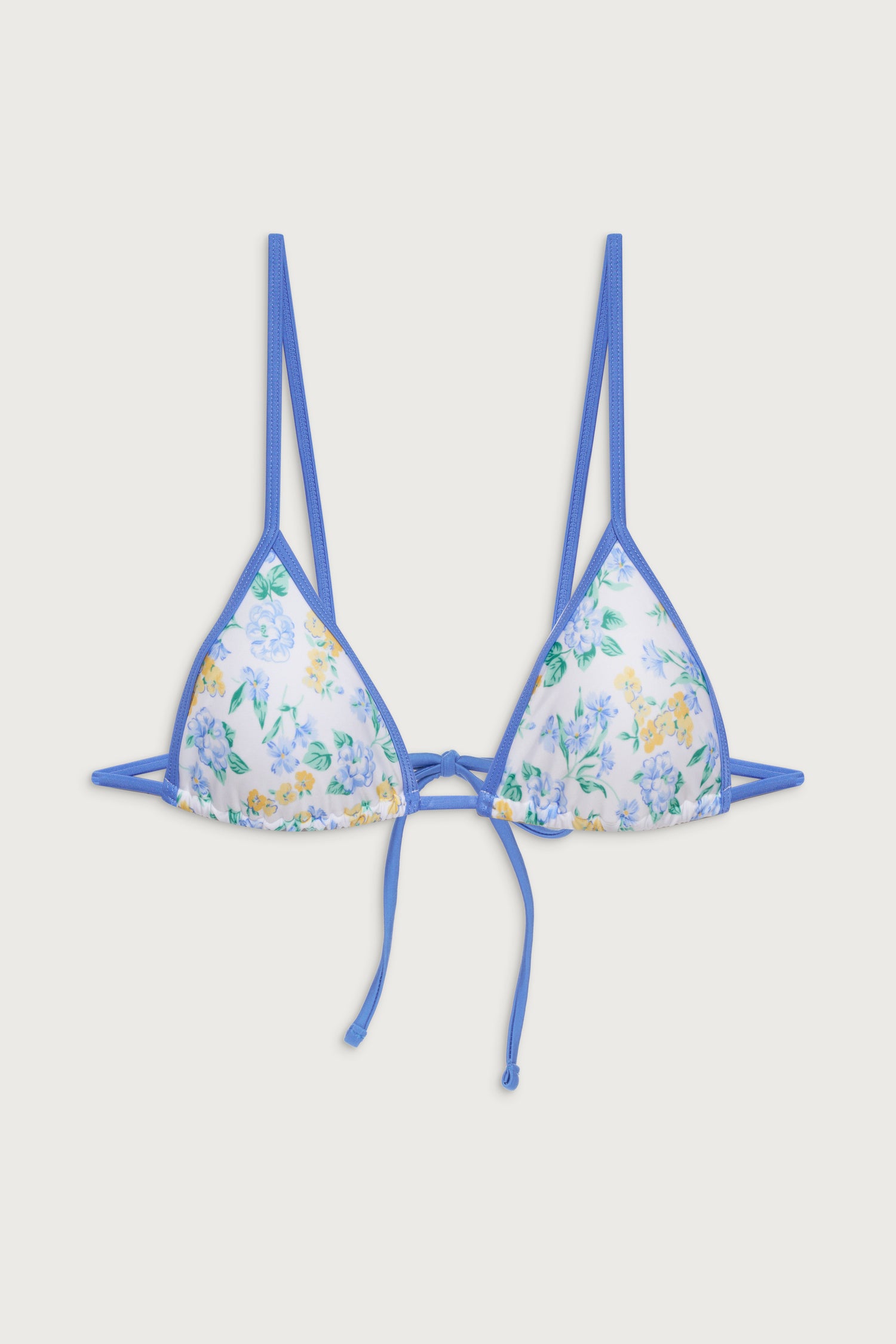 Lumia Shine Triangle Bikini Top  Coastal Floral