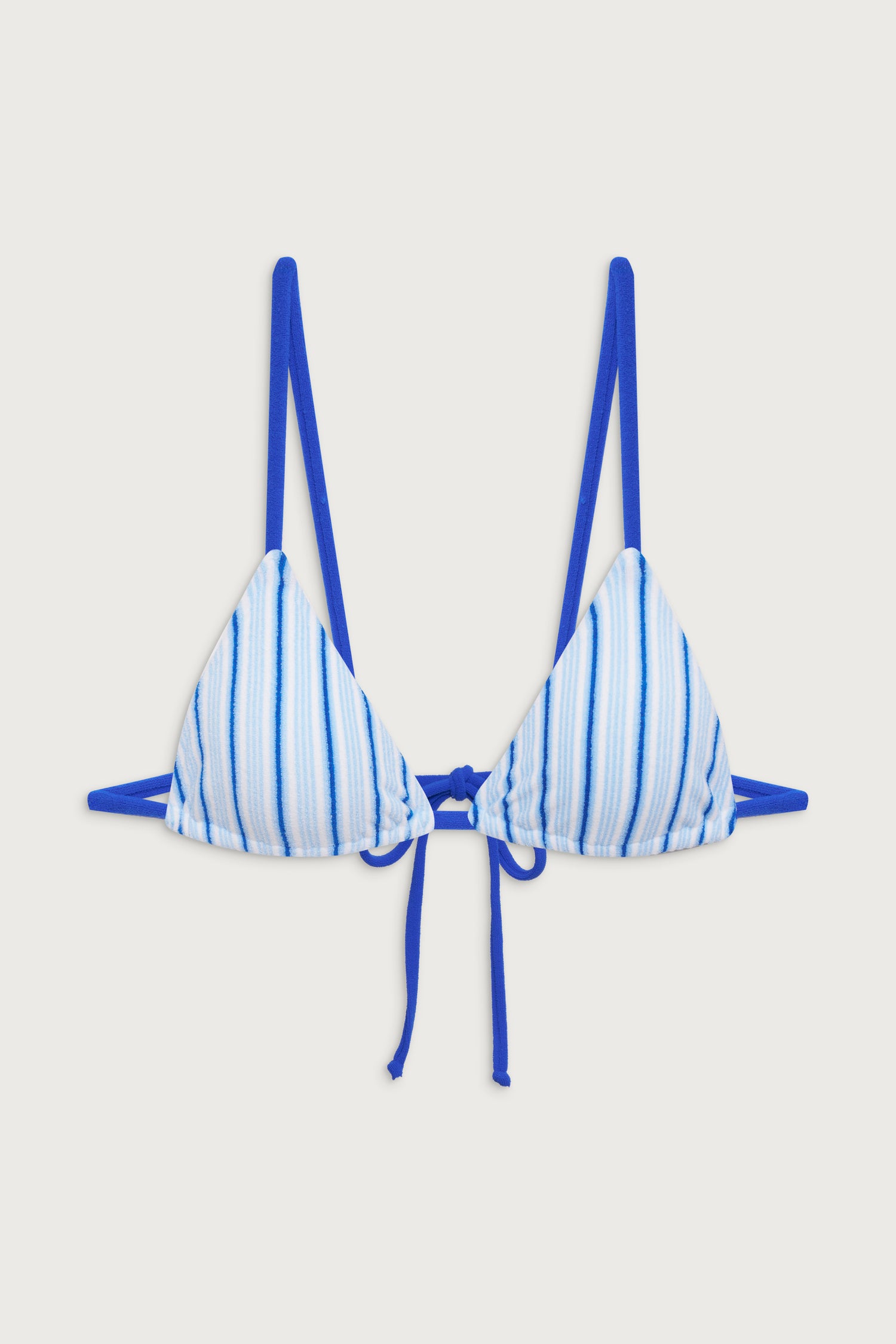 x DJERF AVENUE Lumia Triangle Bikini Top  Seaside Stripe