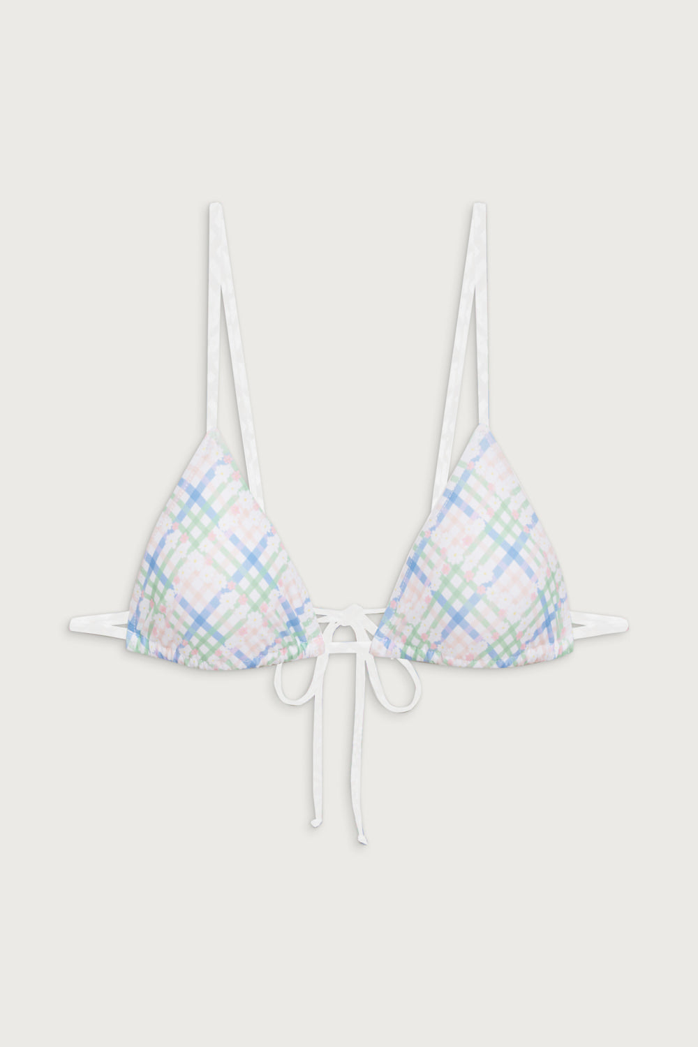 x DJERF AVENUE Lumia Triangle Bikini Top  Cottage Meadow