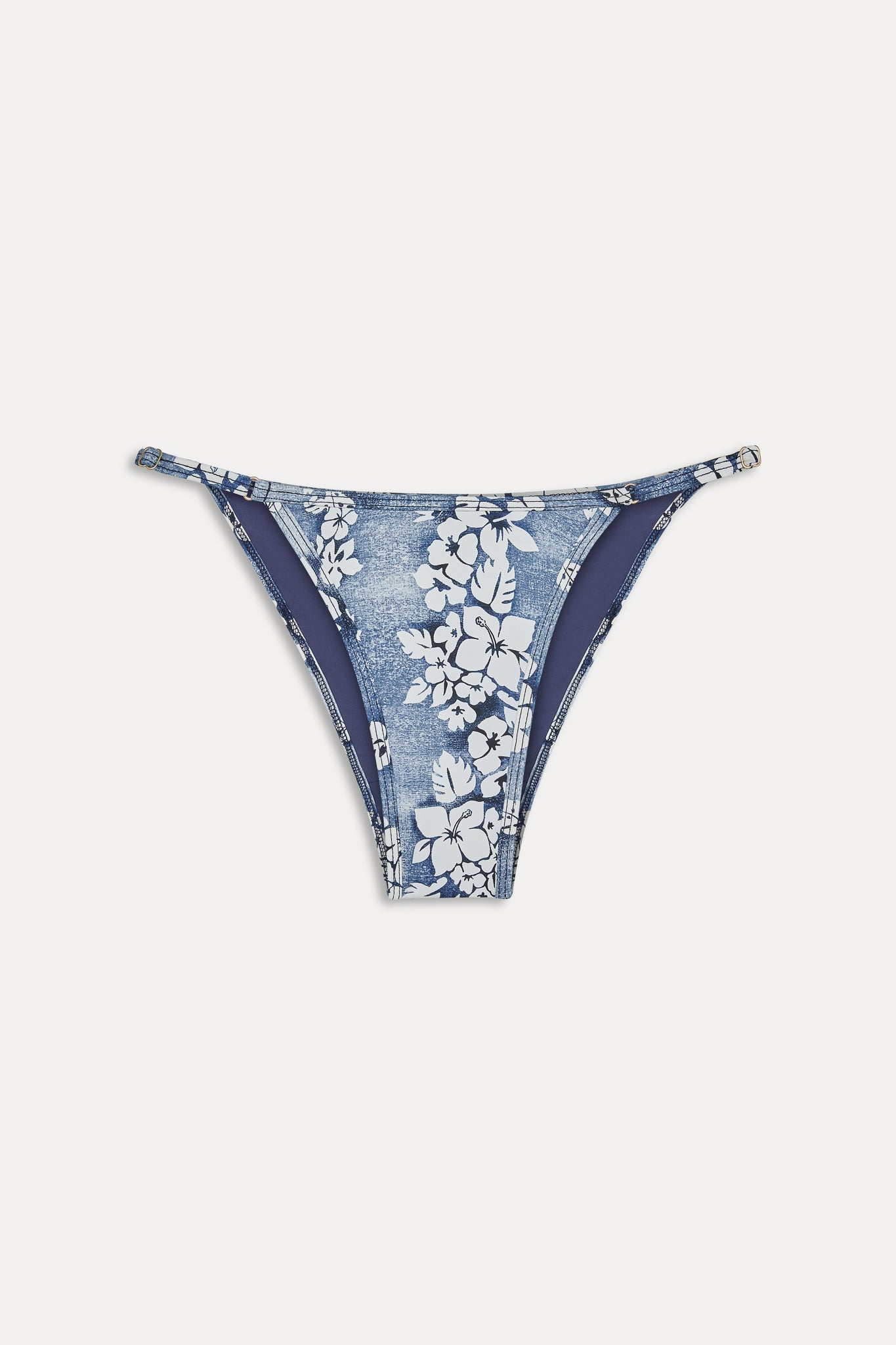 Luna Adjustable Bikini Bottom  Blue Lei