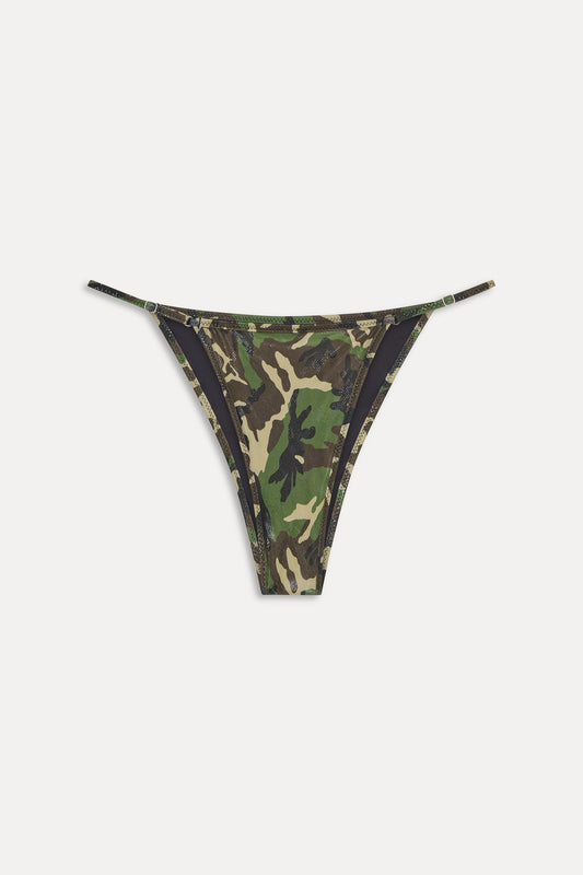 x KHY Luna Foil Bikini Bottom - Camo by Frankies Bikinis 