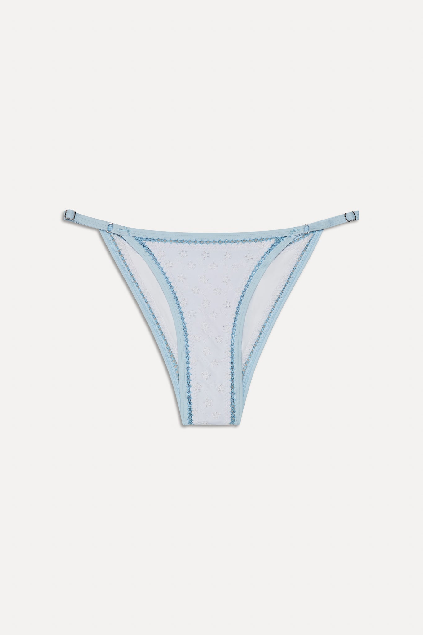 Luna Cheeky Eyelet Bikini Bottom  Spring Cloud