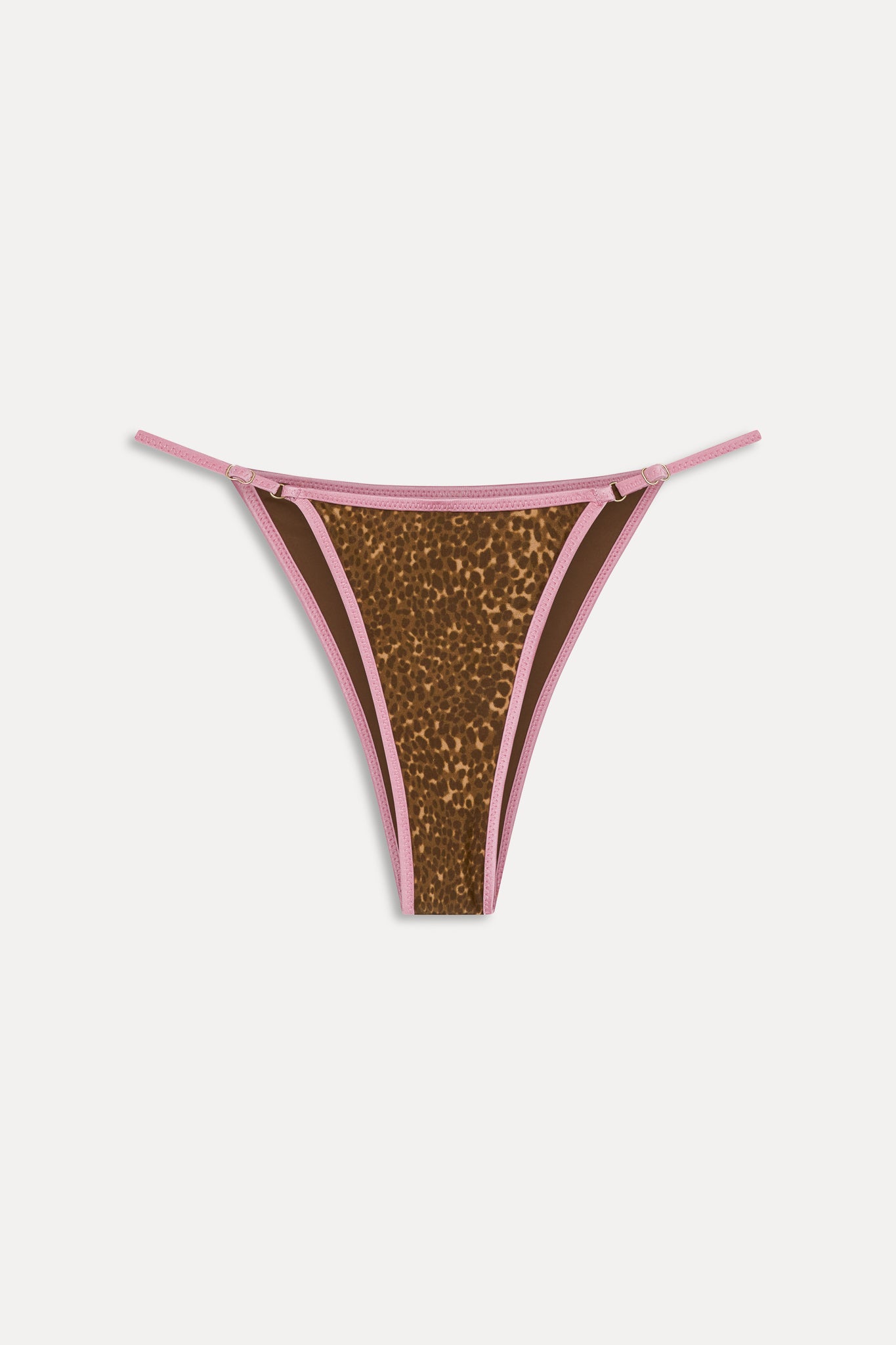 Luna Satin Bikini Bottom  Vintage Cheetah