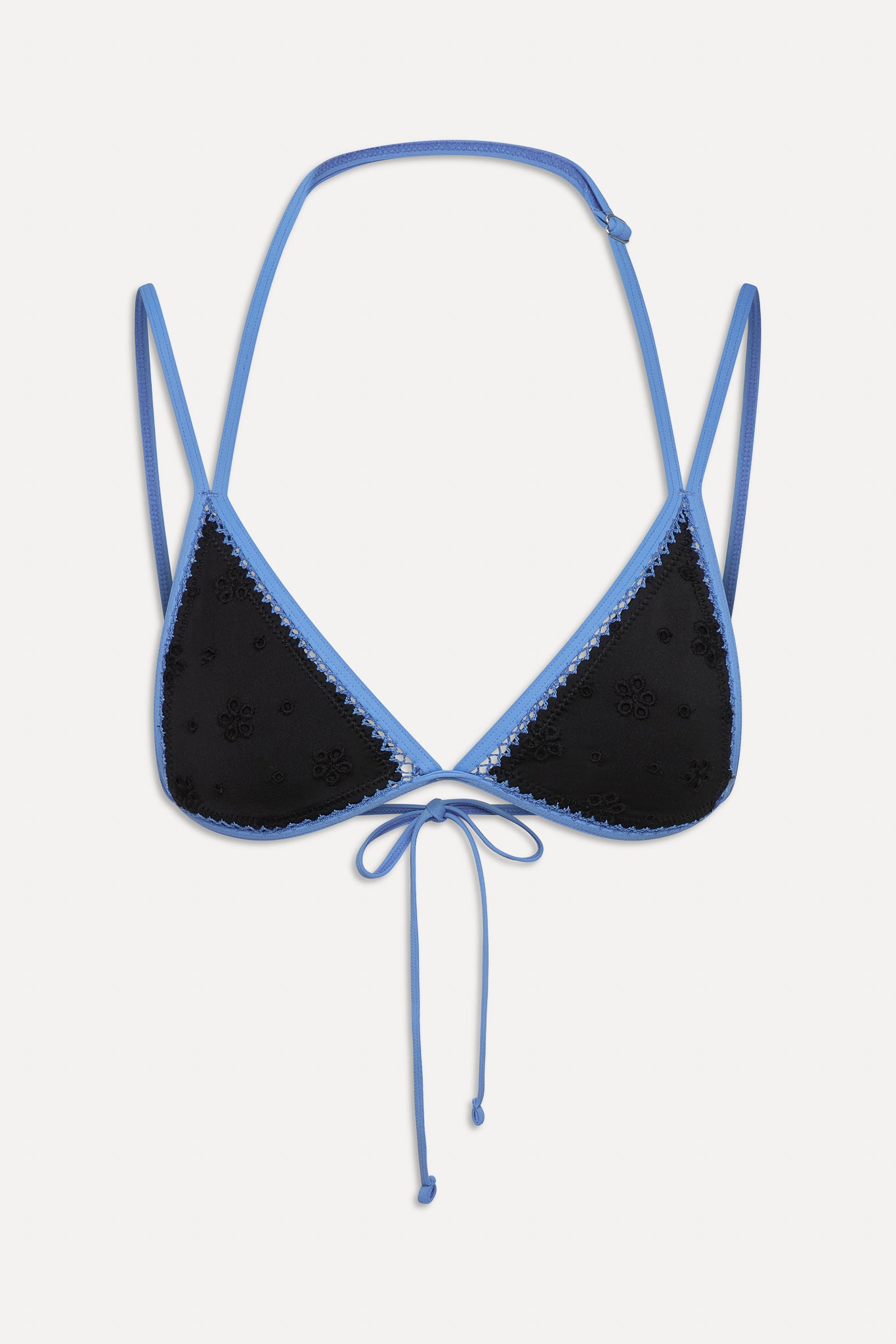 Luna Eyelet Bikini Top  Eclipse