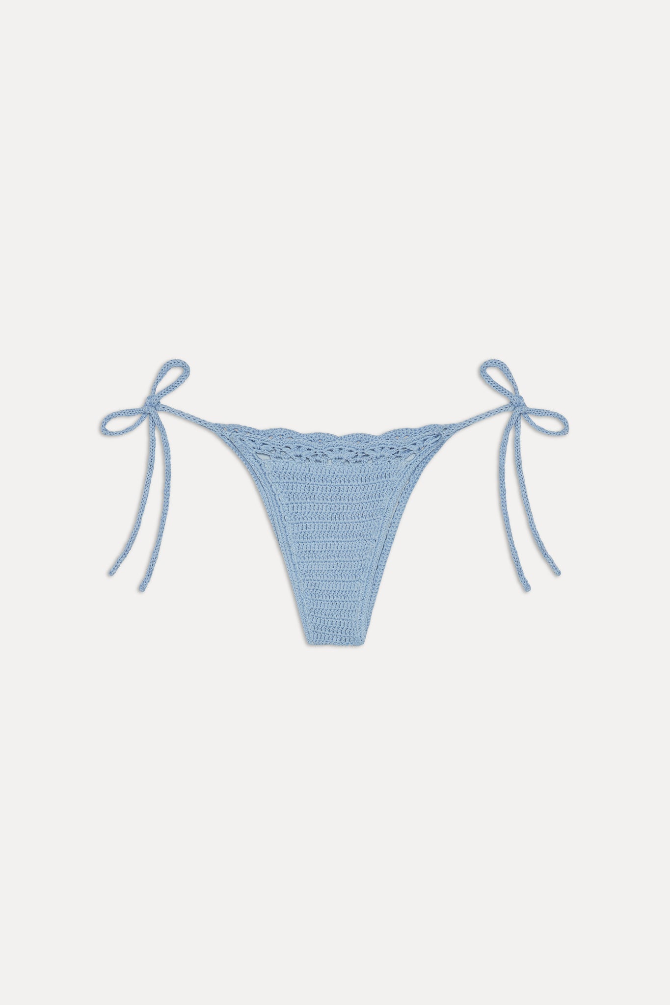 Mackenzie Crochet String Bikini Bottom  Blue Jay