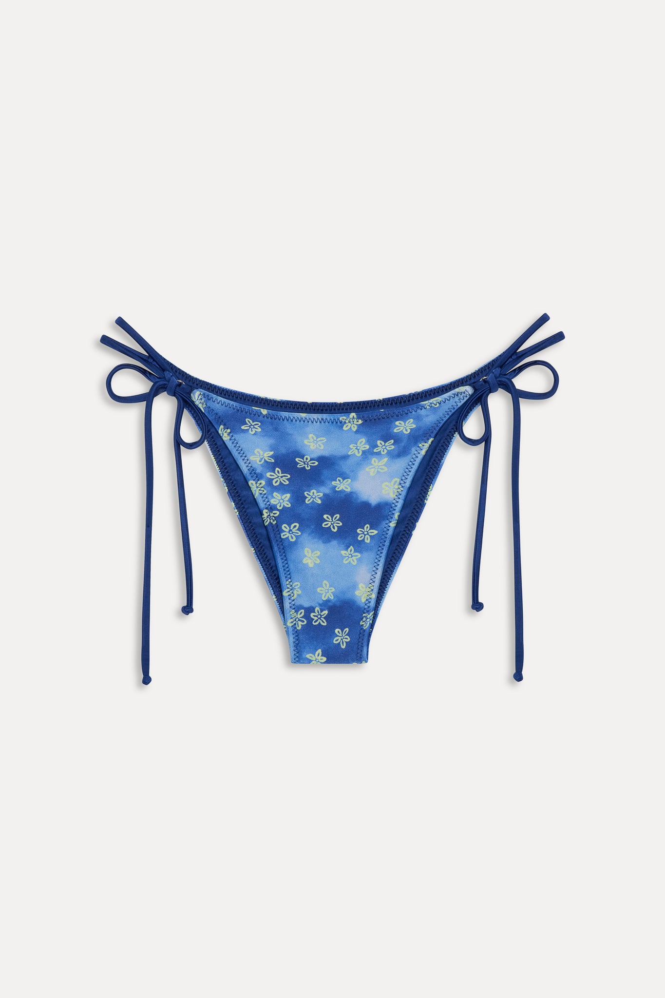 Mackenzie Satin Cheeky Bikini Bottom  Cosmic Bloom