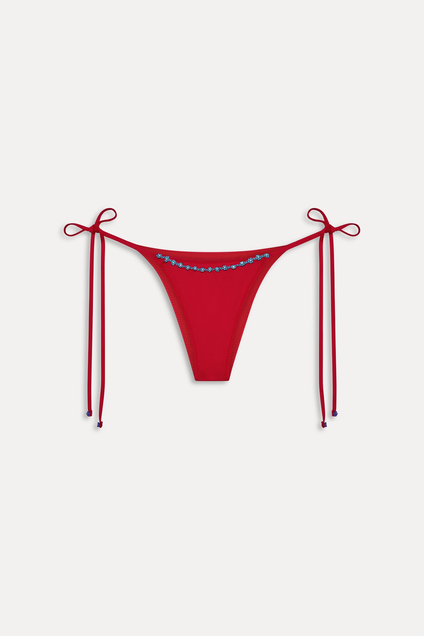 Mackenzie Beaded Cheeky Bikini Bottom  Havana