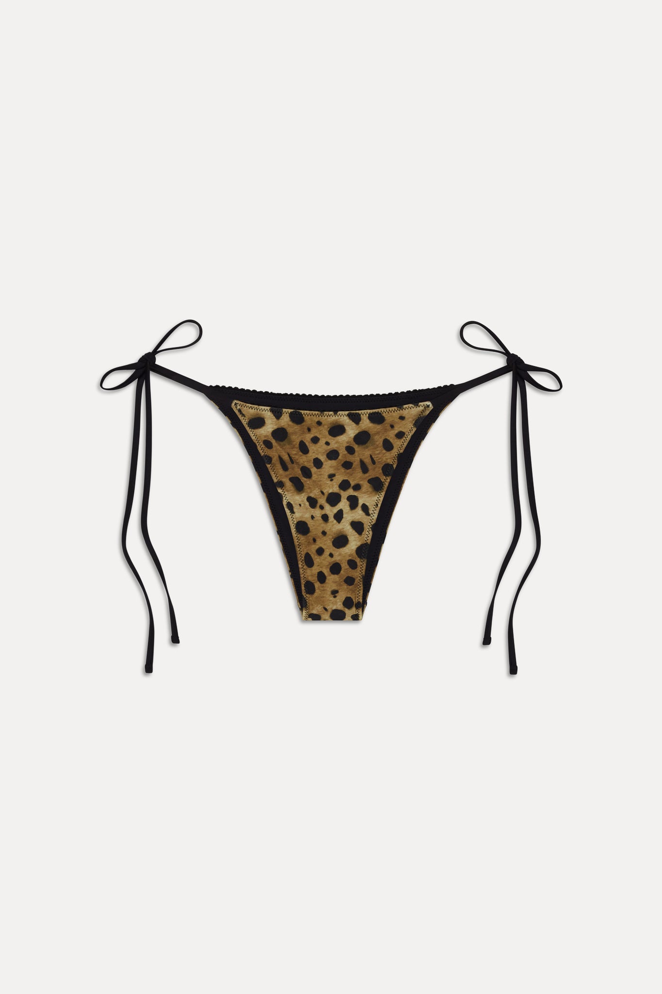 x Khy Mackenzie Skimpy Bikini Bottom  Lacey Leopard