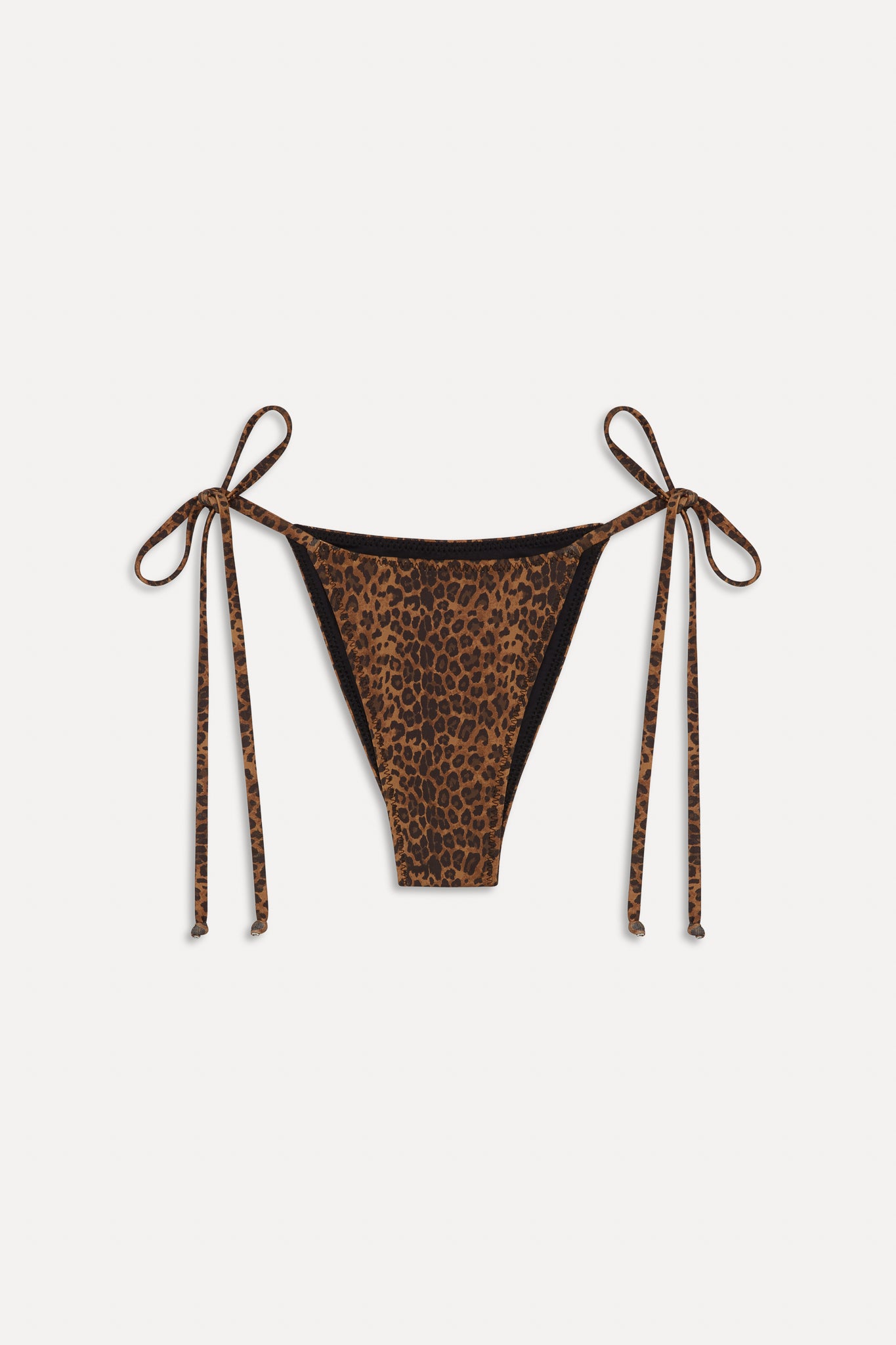 x BELLA HADID Mackenzie String Bikini Bottom  Lucky Leopard